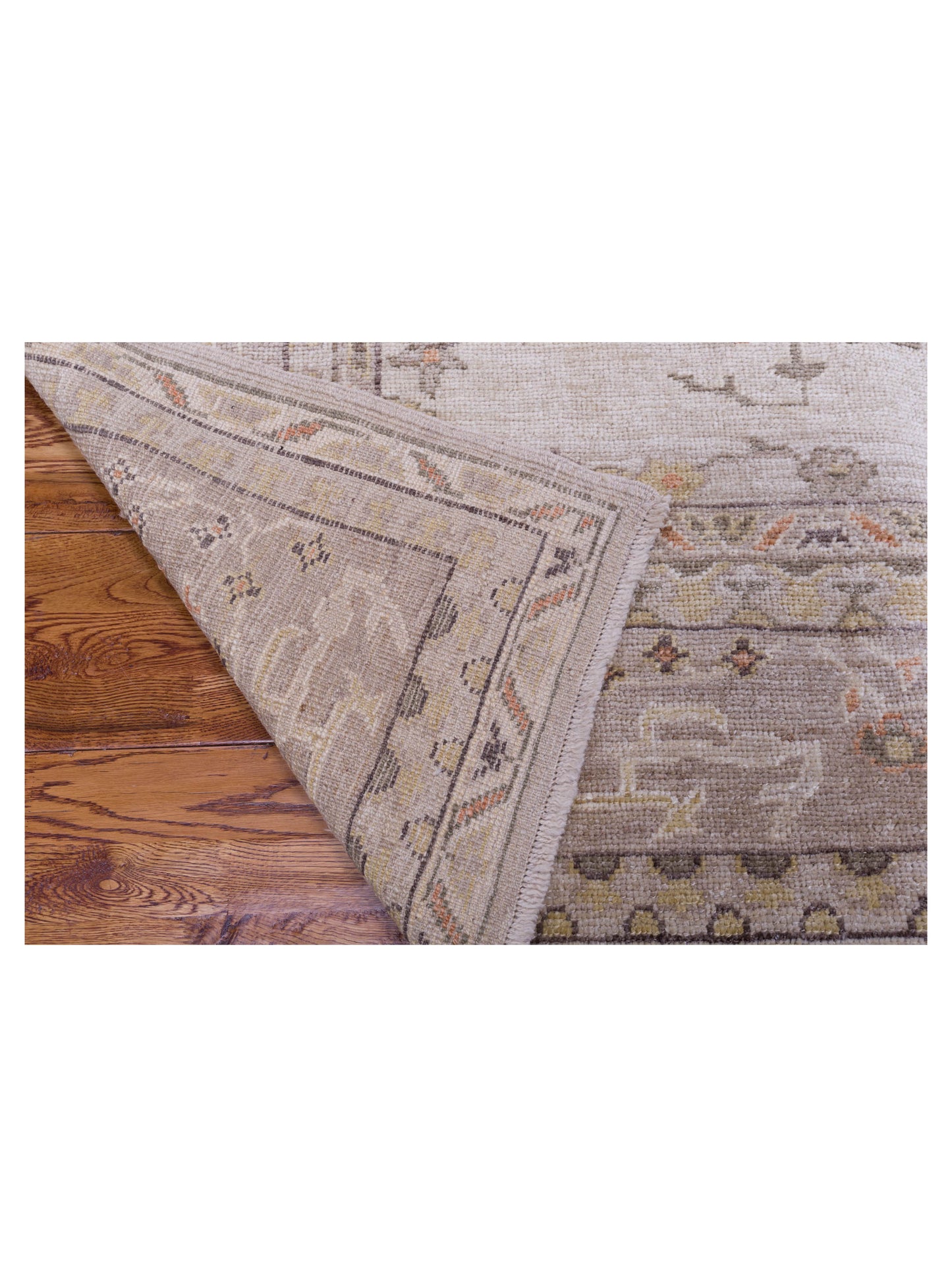 Angora Oushak 126889 Silver Gray 8.1x9.7 Hand Knotted Rug