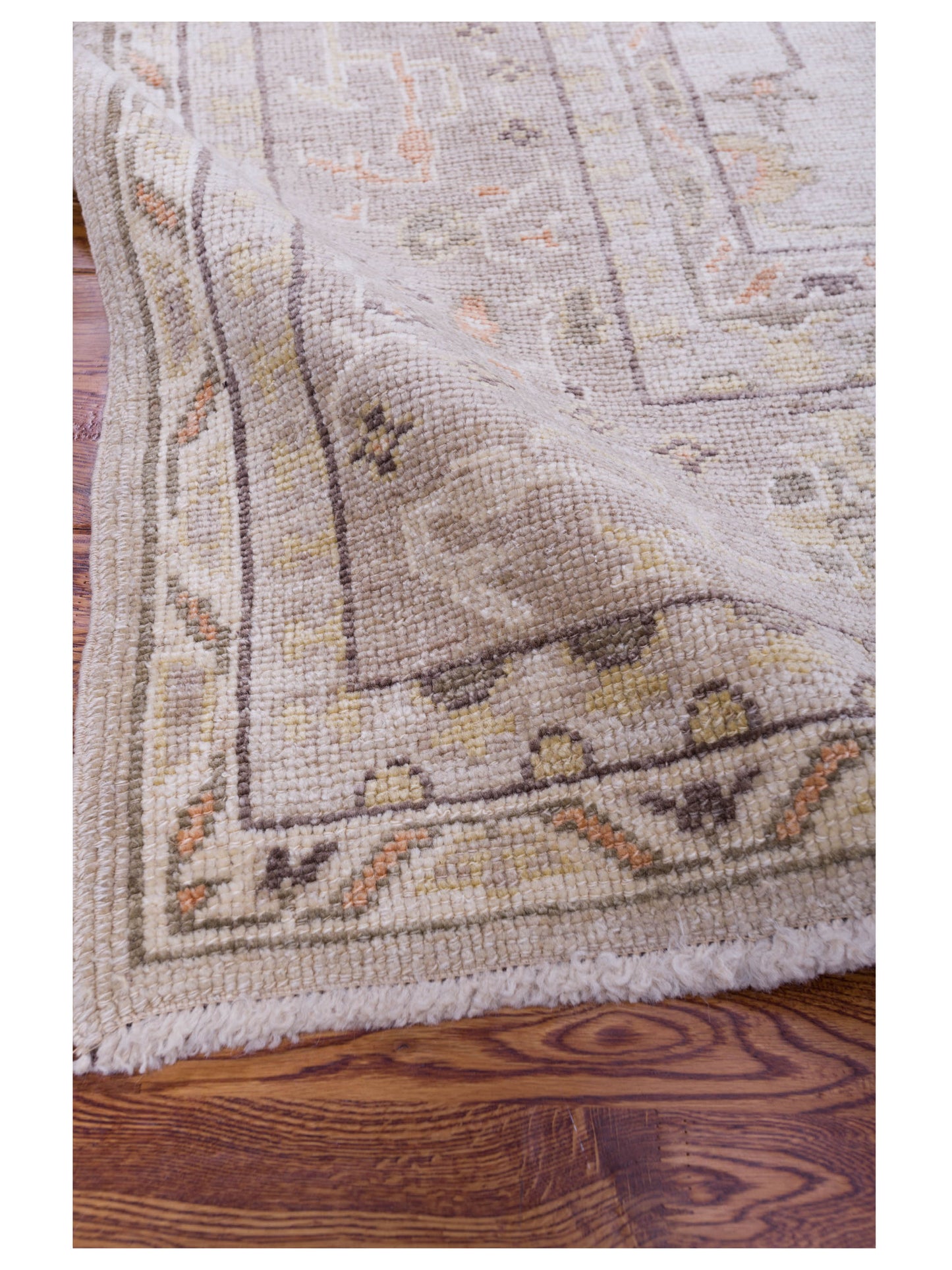 Angora Oushak 126889 Silver Gray 8.1x9.7 Hand Knotted Rug