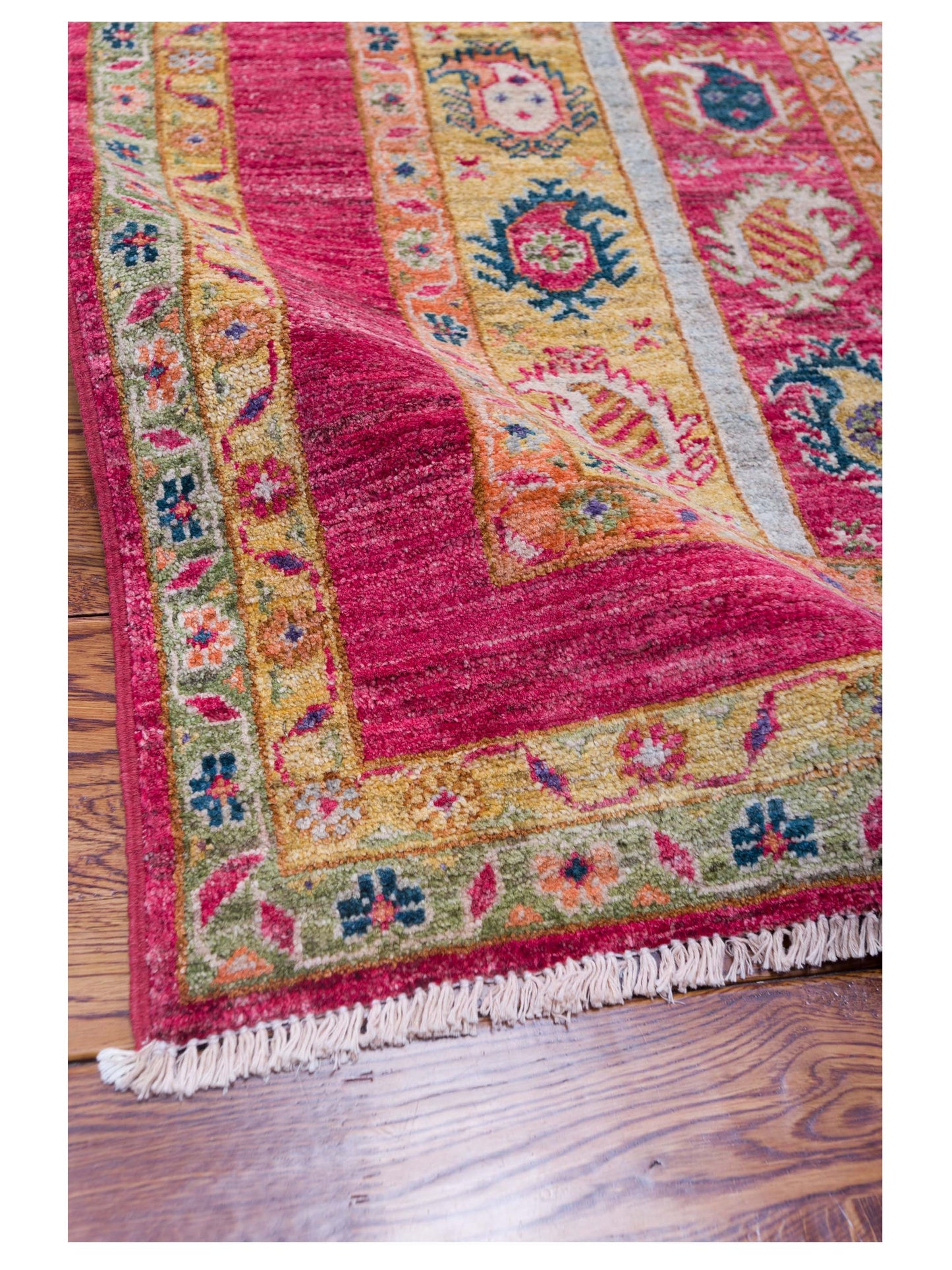 Shawl 126982 Multi 3.11x6 Hand Knotted Rug