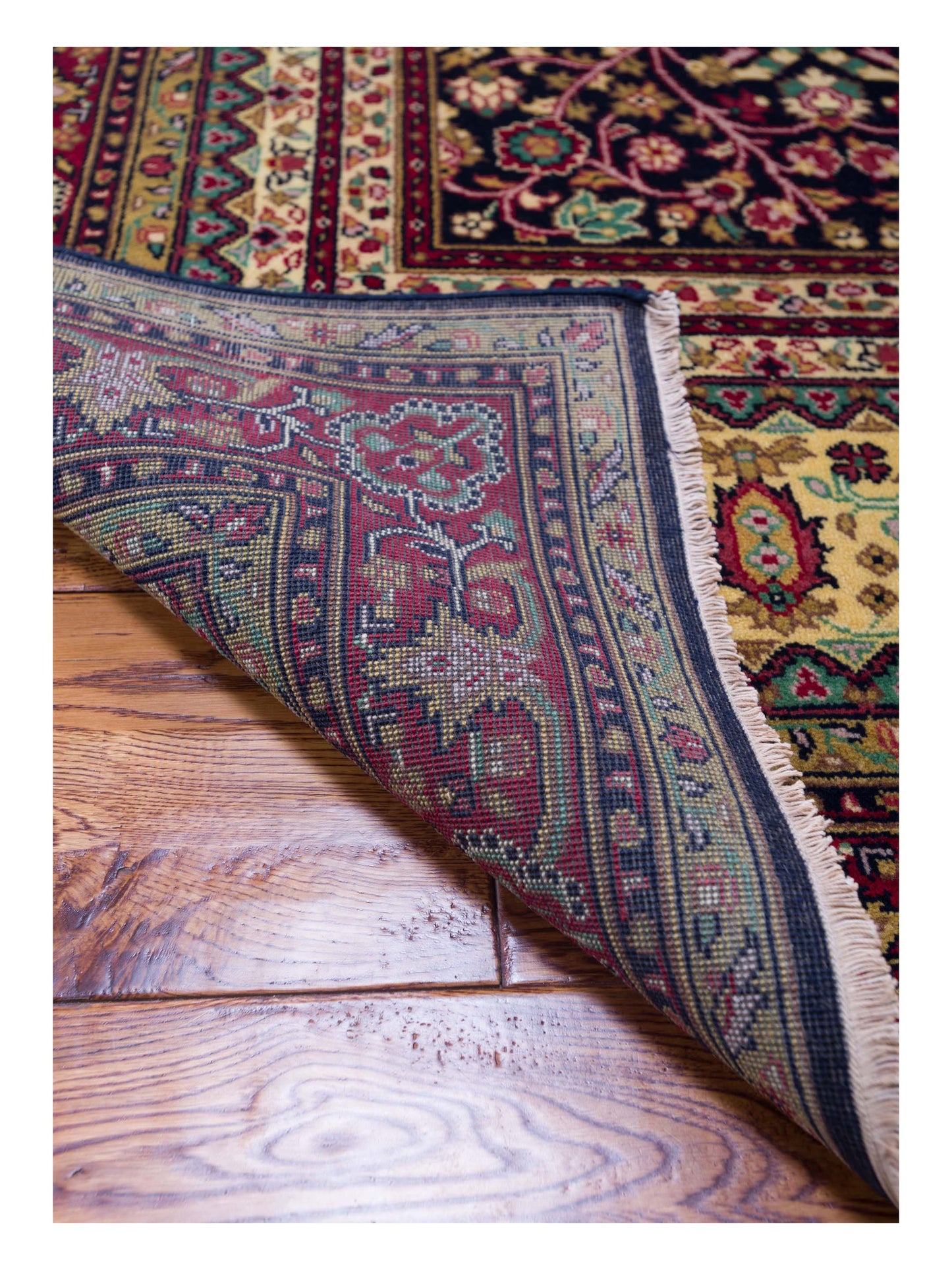 Sivas 126997 Black Red 4.1x6.1 Hand Knotted Rug