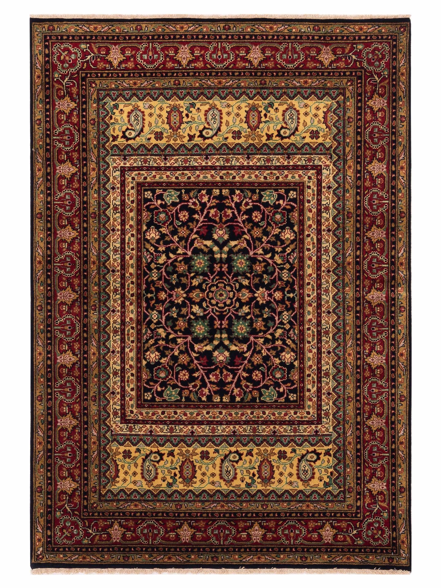 Rajpur Sivas Black Red Traditional