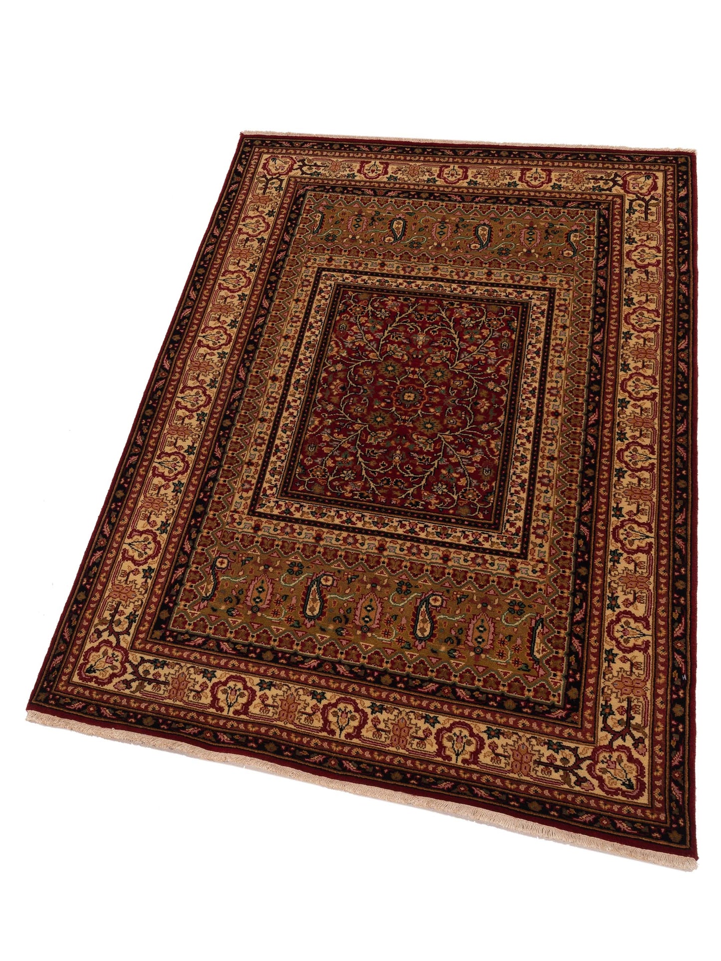 Sivas 127020 Red Ivory 4.1x6.1 Hand Knotted Rug