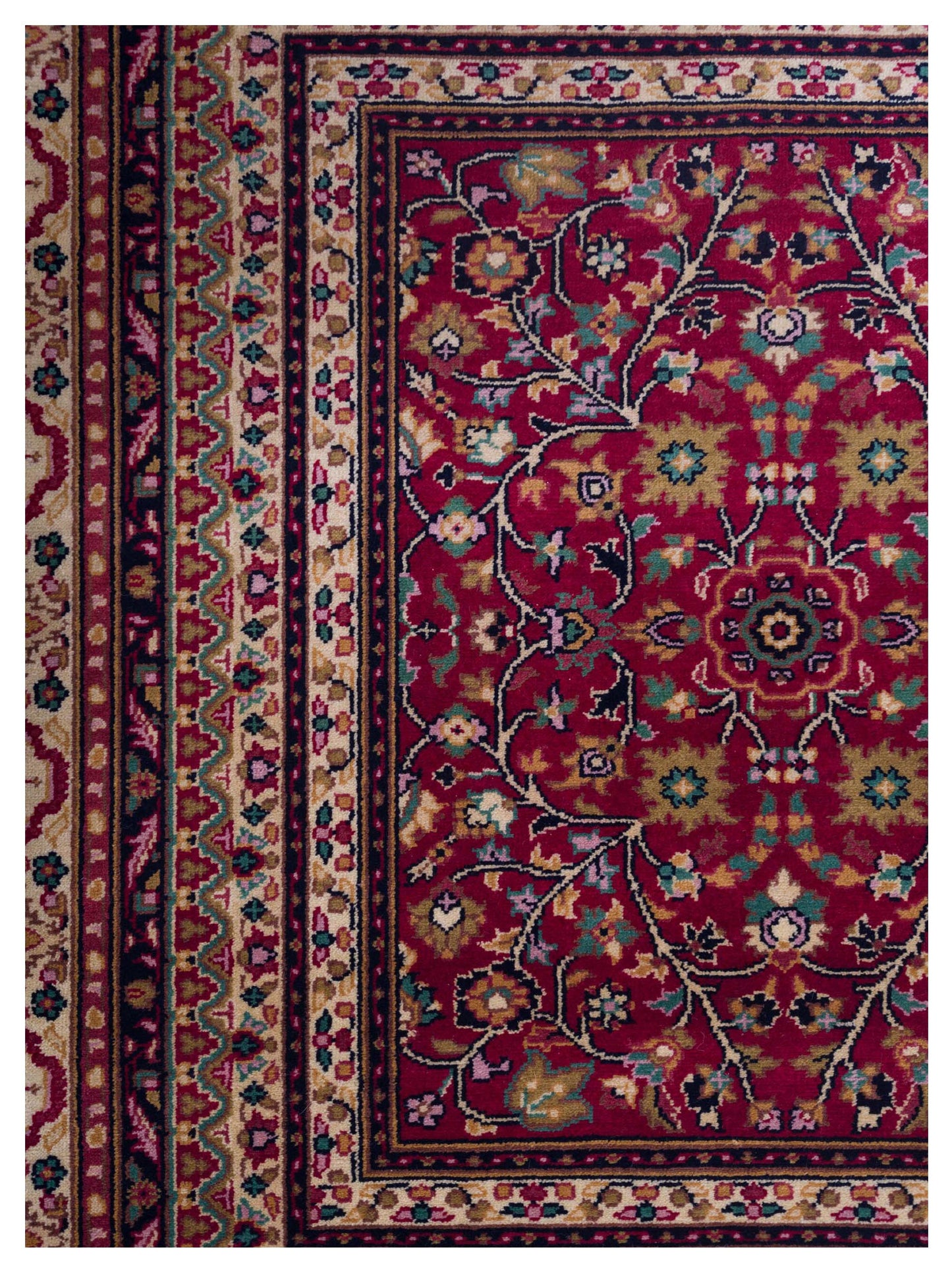 Sivas 127029 Red Ivory 4.2x6 Hand Knotted Rug