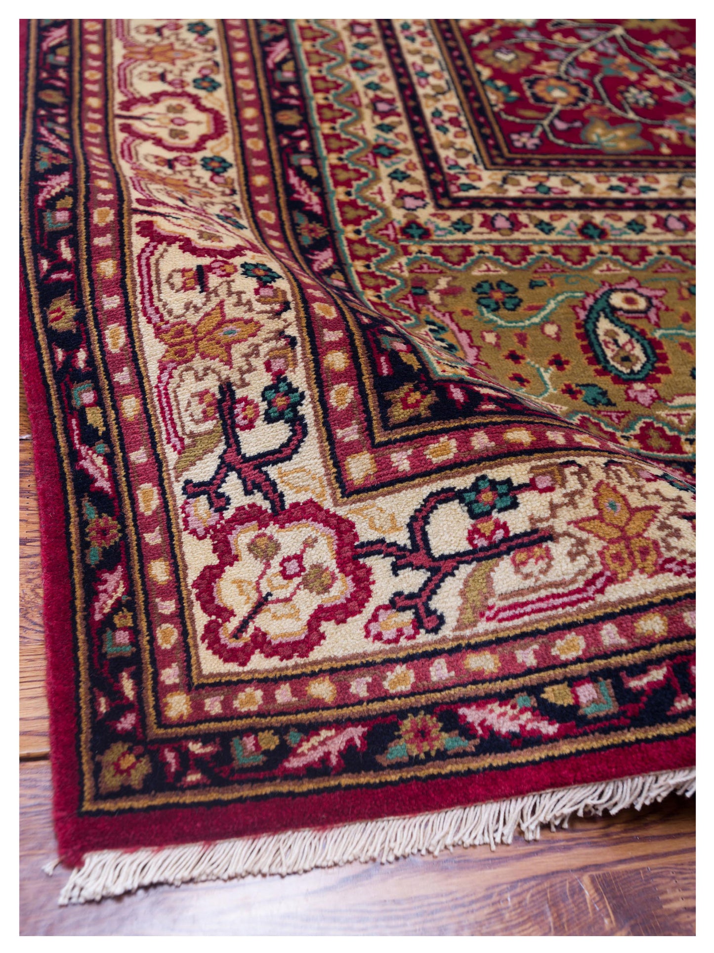 Sivas 127029 Red Ivory 4.2x6 Hand Knotted Rug