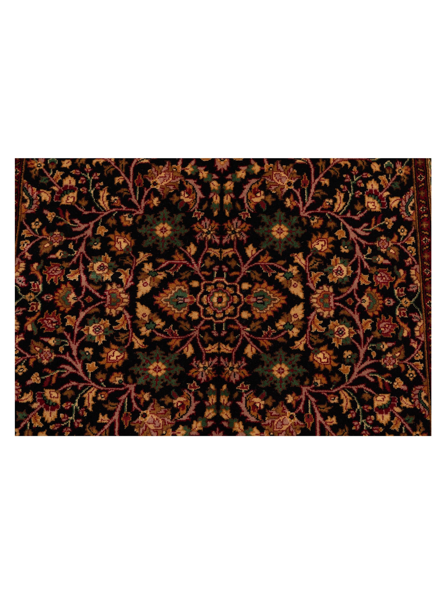 Sivas 127044 Black Red 6x8.9 Hand Knotted Rug