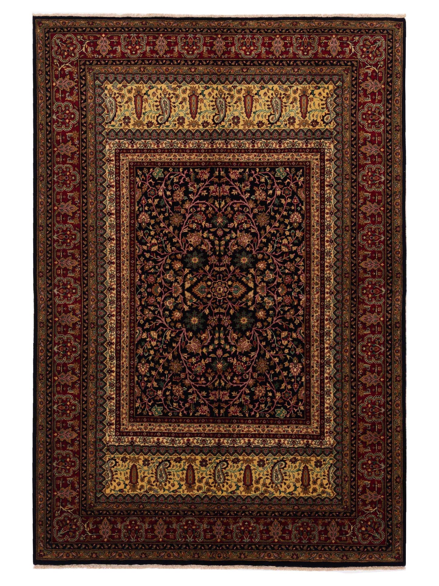 Rajpur Sivas Black Red Traditional