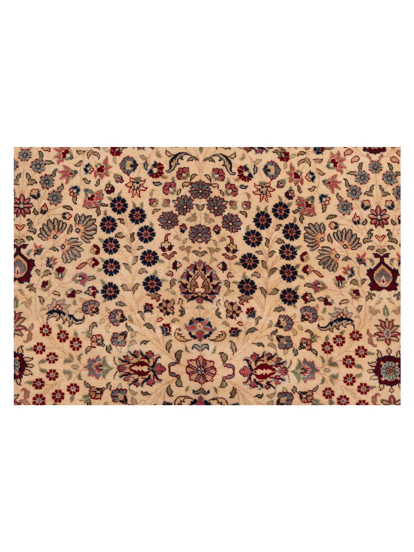 Hereke 127065 Ivory Red 5.5x7.11 Hand Knotted Rug