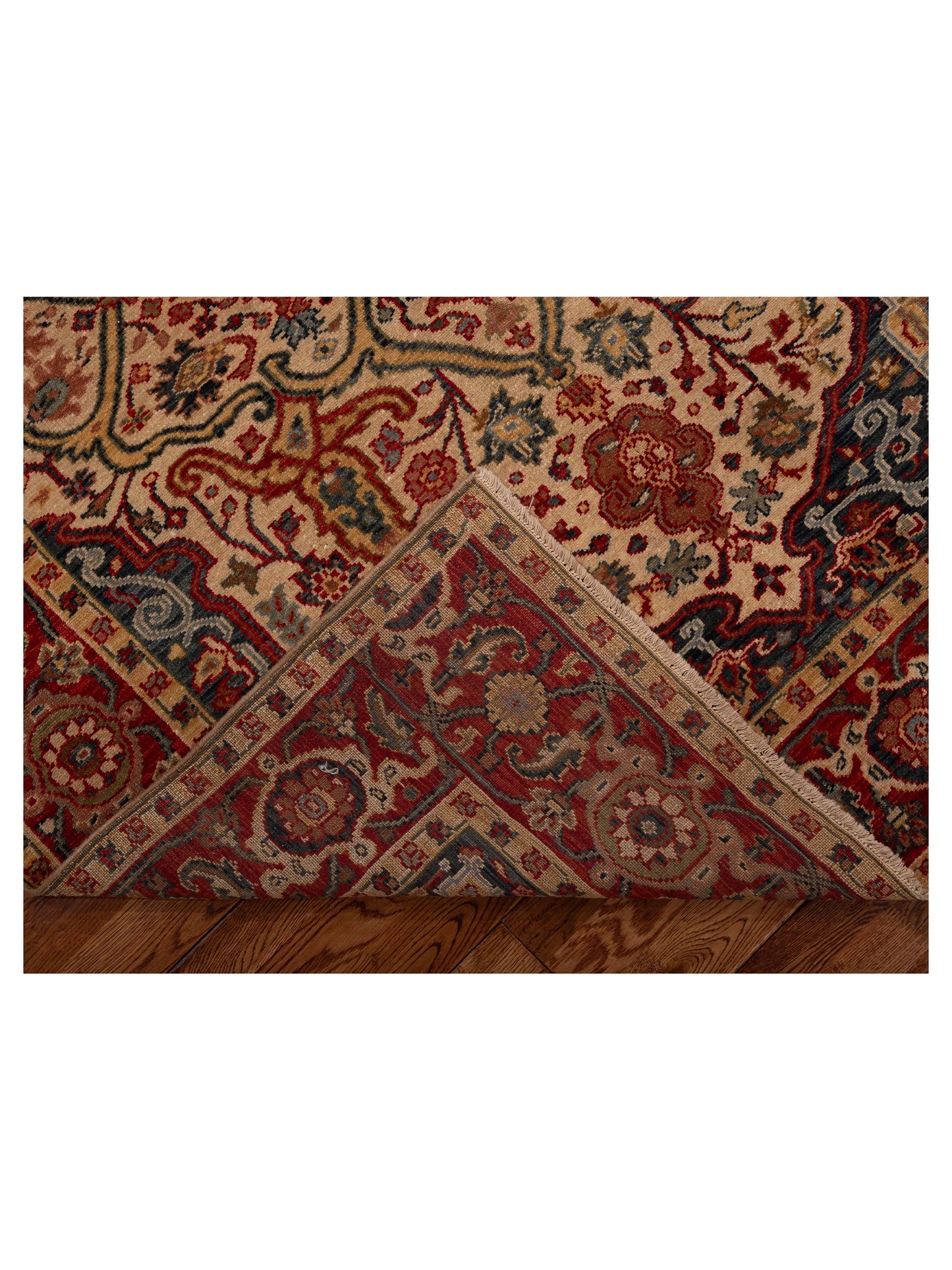 Simav 127185 Multi Red 5.1x7 Hand Knotted Rug