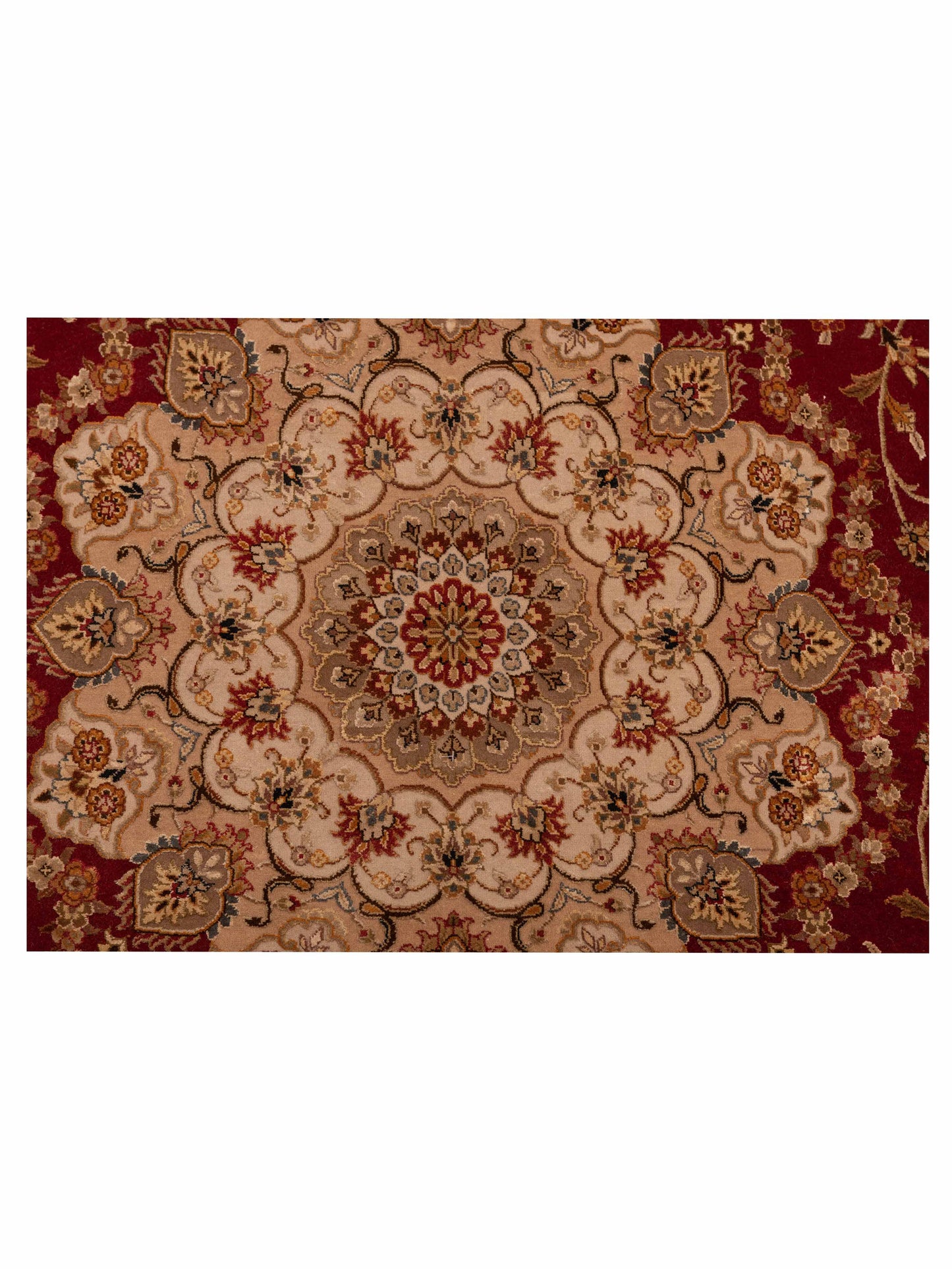 Imperial Silk 127194 Red Ivory 9x11.11 Hand Knotted Rug