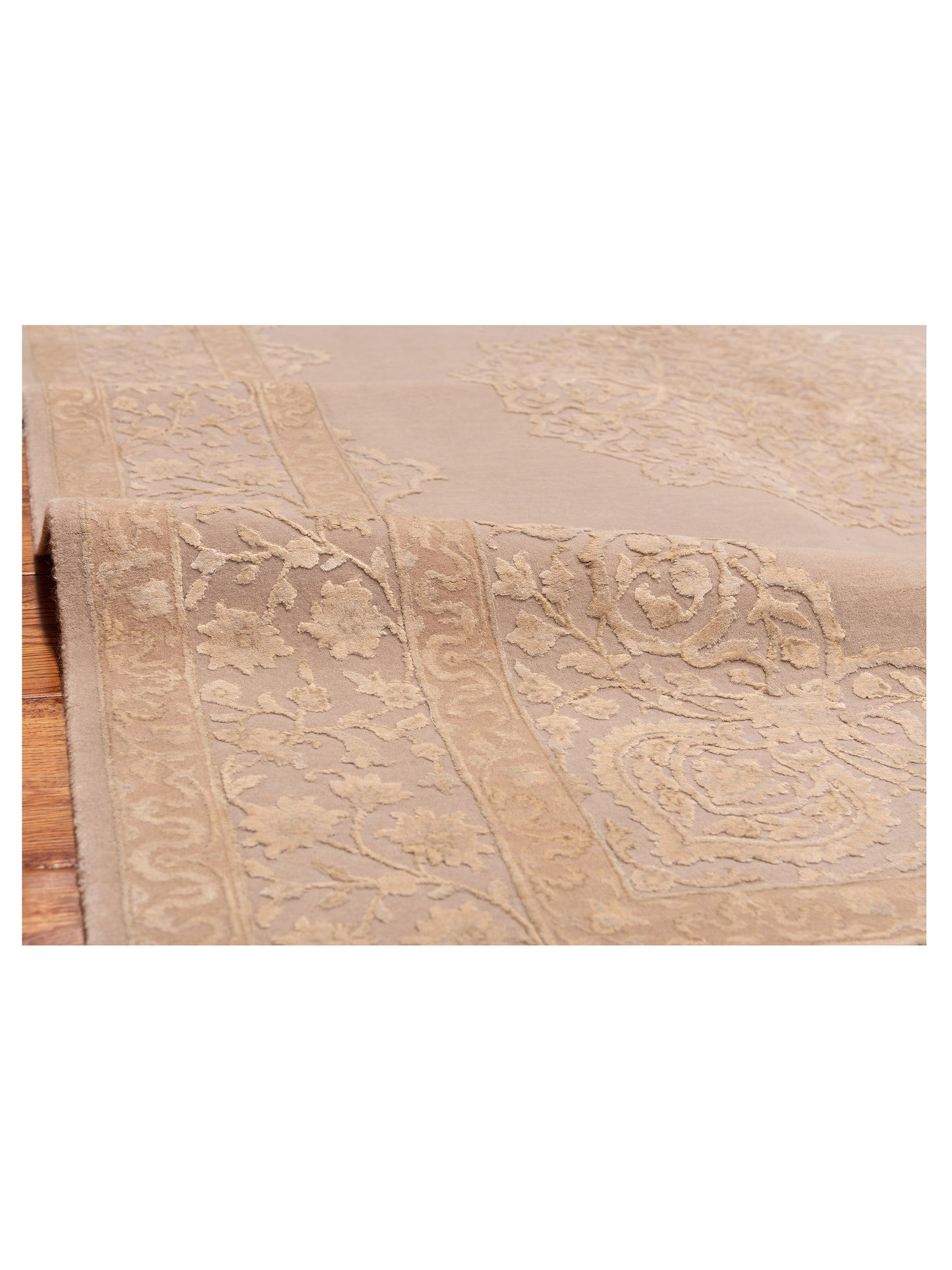 Imperial Silk 127207 Gray 5.7x8 Hand Knotted Rug