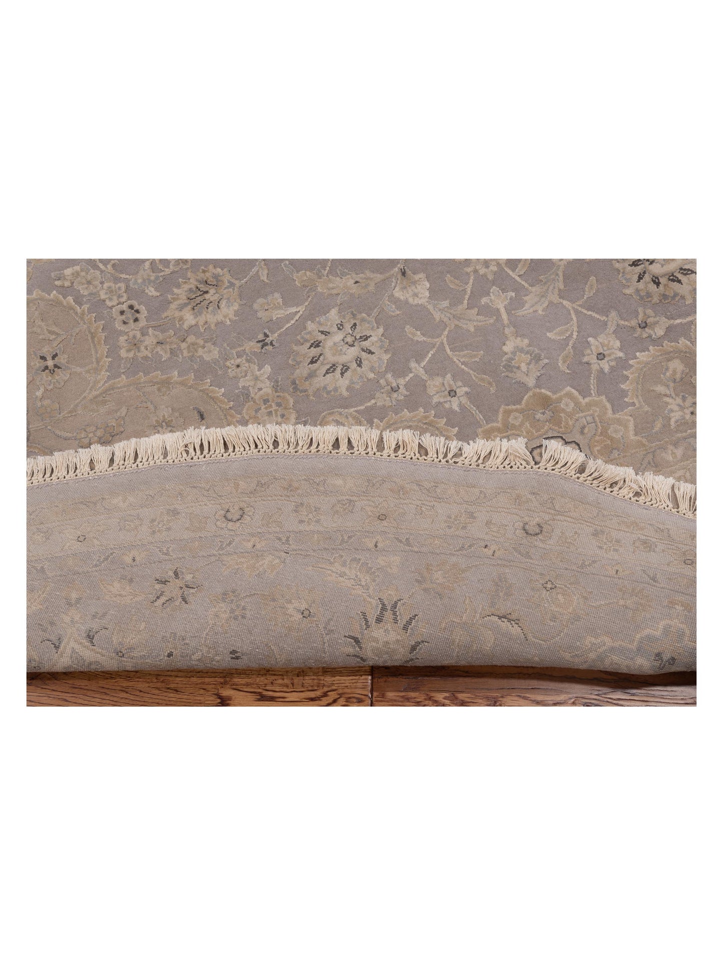 Imperial Silk 127211 Gray Gray 9.11x9.11 Hand Knotted Rug