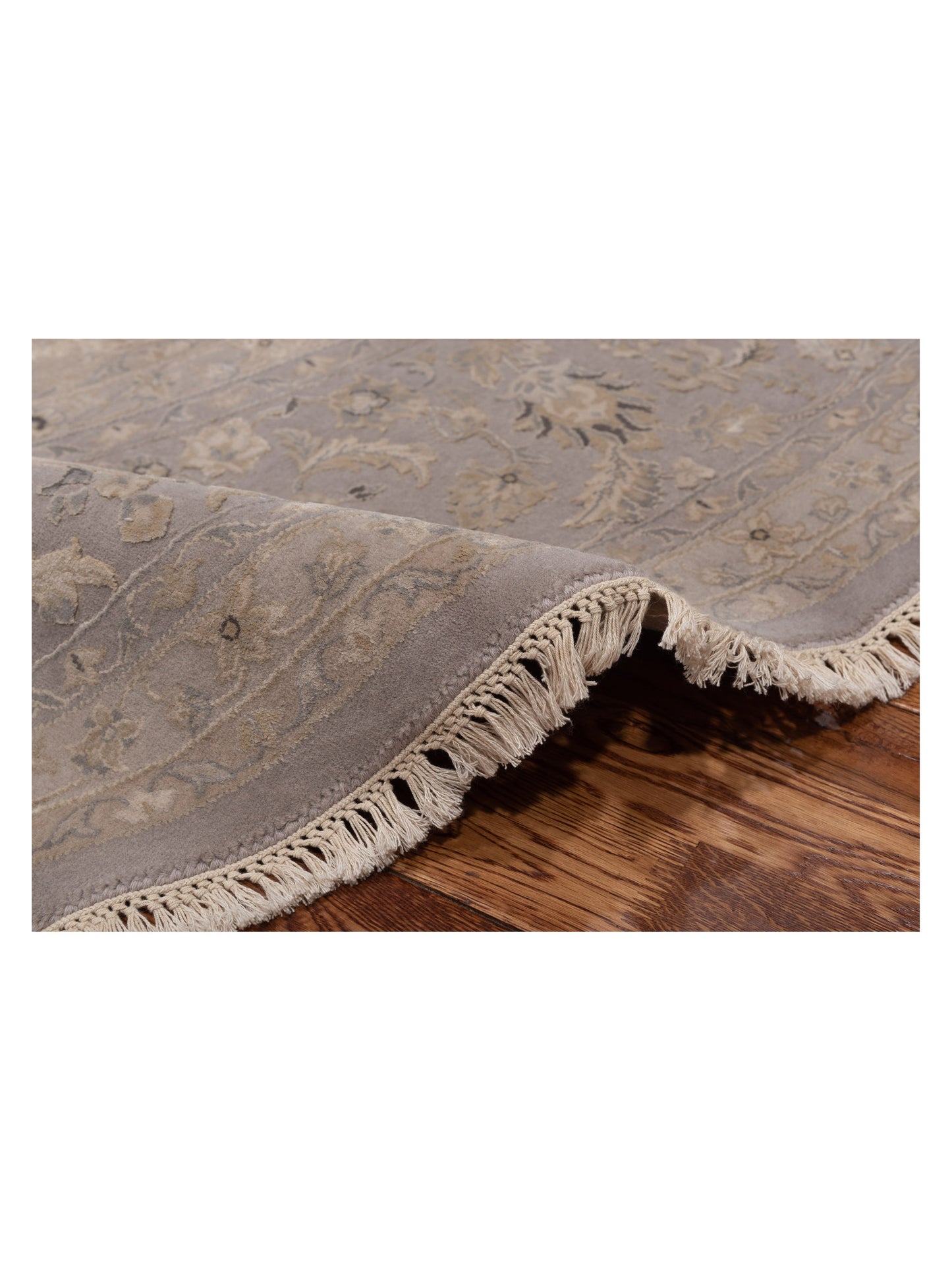 Imperial Silk 127211 Gray Gray 9.11x9.11 Hand Knotted Rug