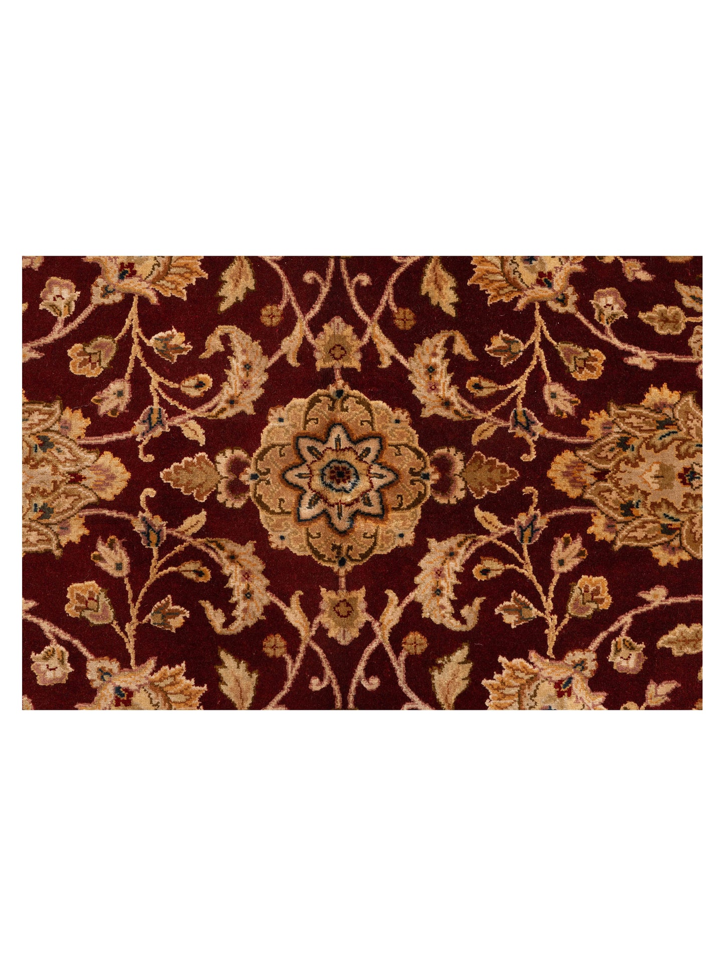 Imperial Silk 127218 Red Beige 6.1x9.1 Hand Knotted Rug