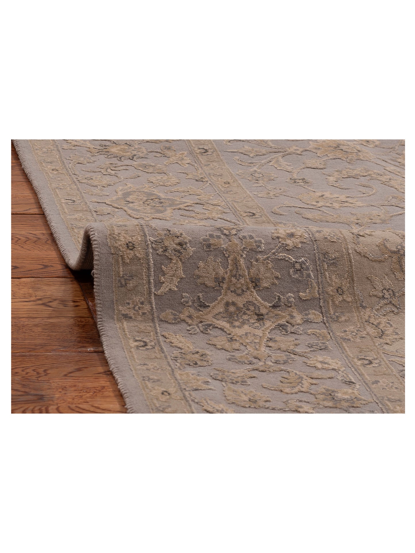 Imperial Silk 127220 Silver 5.6x8 Hand Knotted Rug