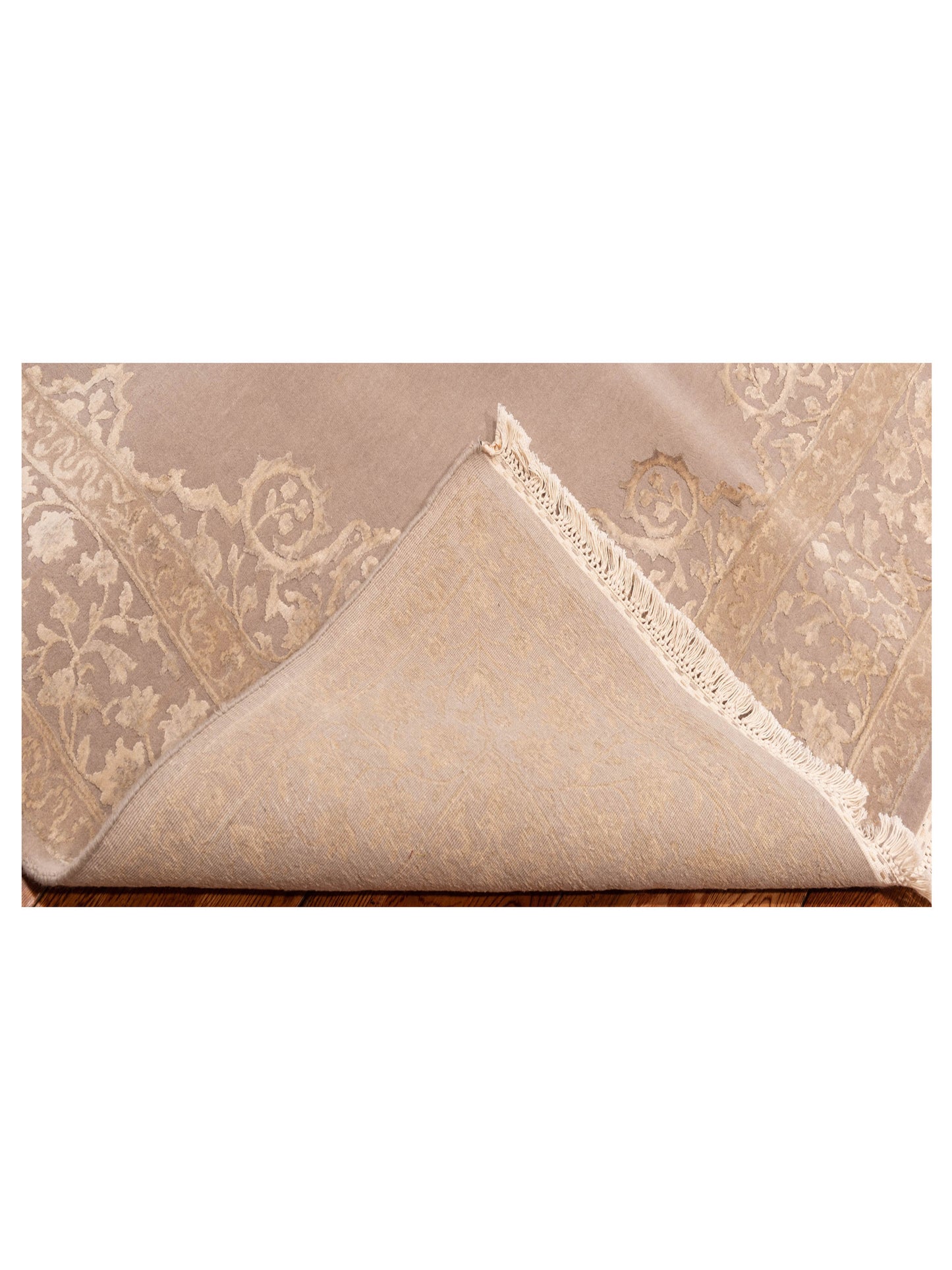 Imperial Silk 127222 Silver Silver 5.6x8.1 Hand Knotted Rug