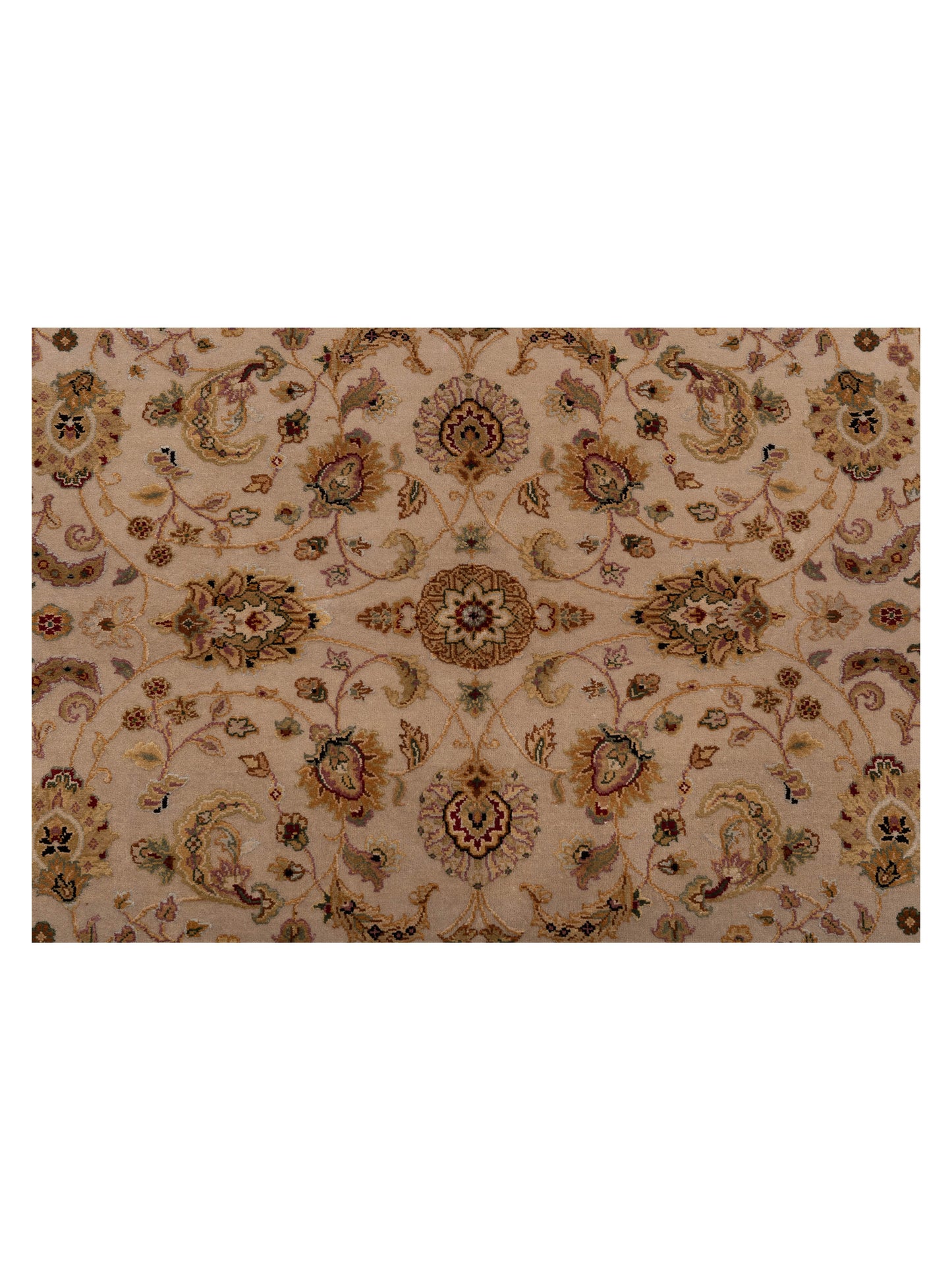 Imperial Silk 127230 Ivory Ivory 4.2x6.3 Hand Knotted Rug