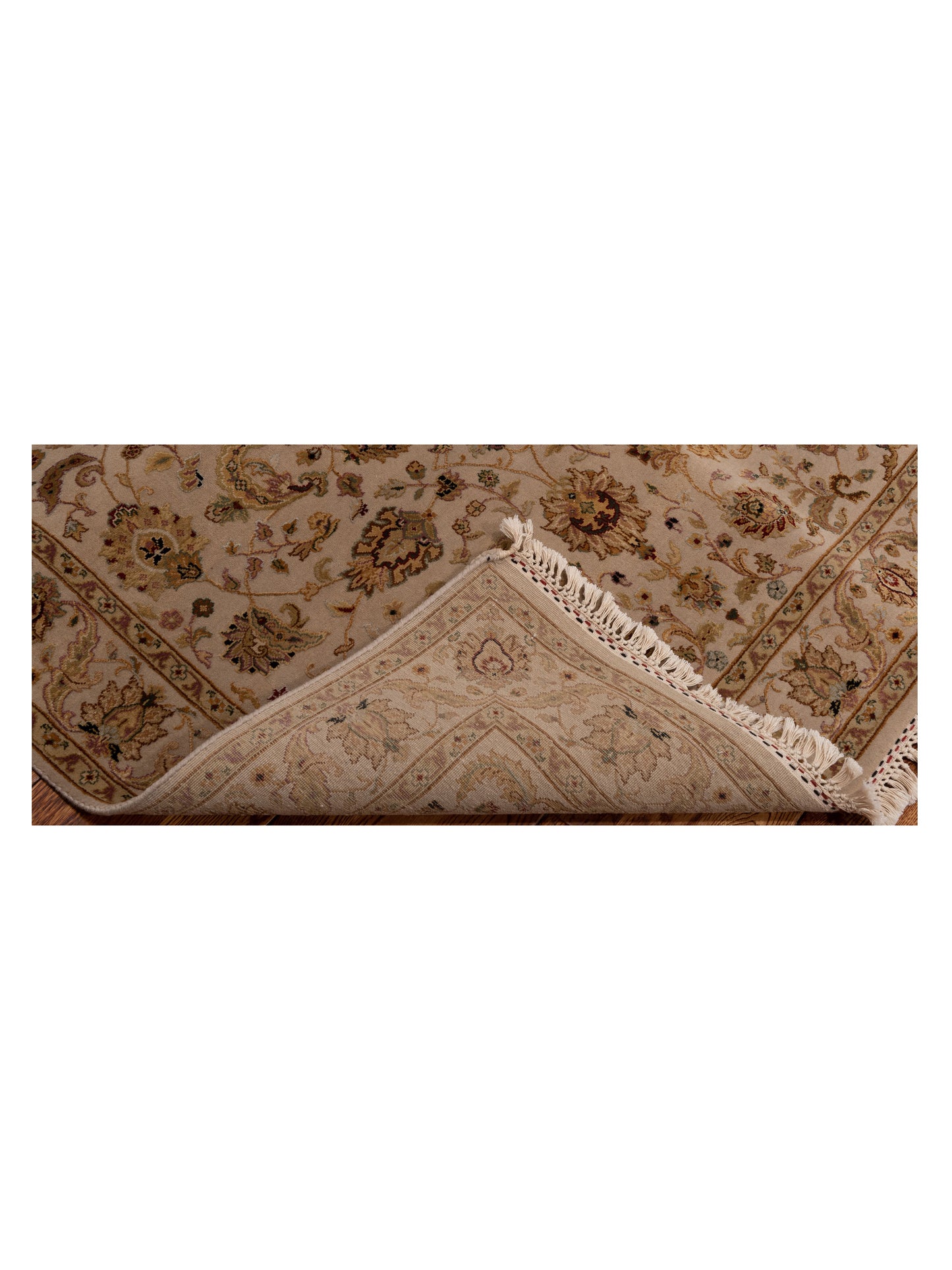 Imperial Silk 127230 Ivory Ivory 4.2x6.3 Hand Knotted Rug