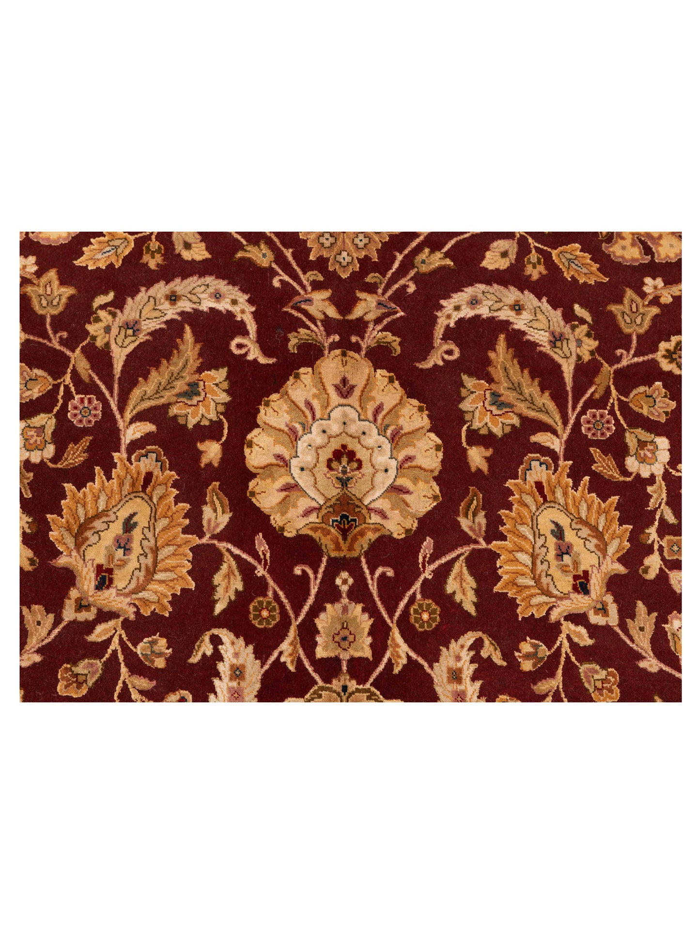 Imperial Silk 127243 Red Ivory 9.1x12.2 Hand Knotted Rug