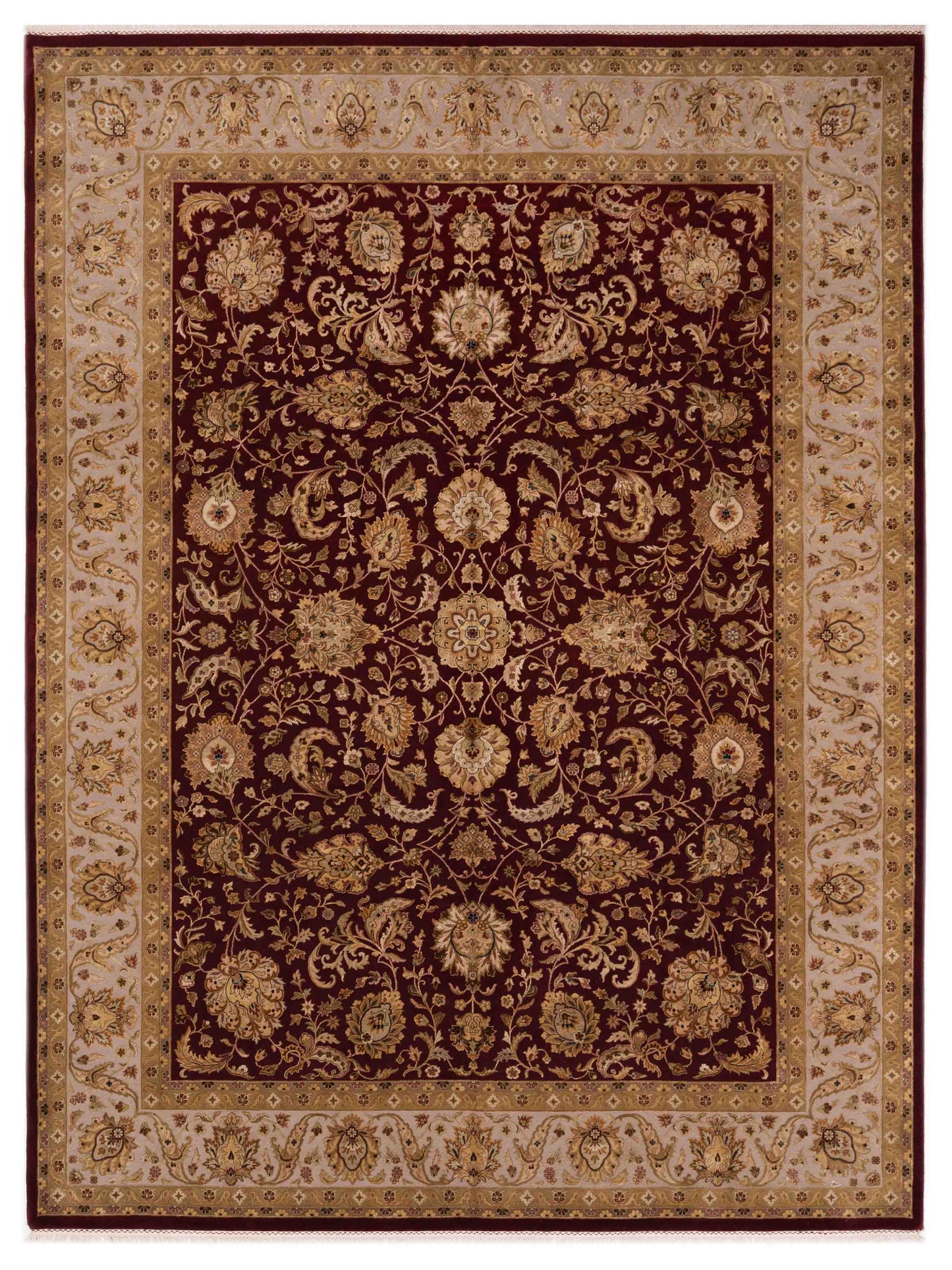 Rajpur Imperial Silk Red Ivory Traditional