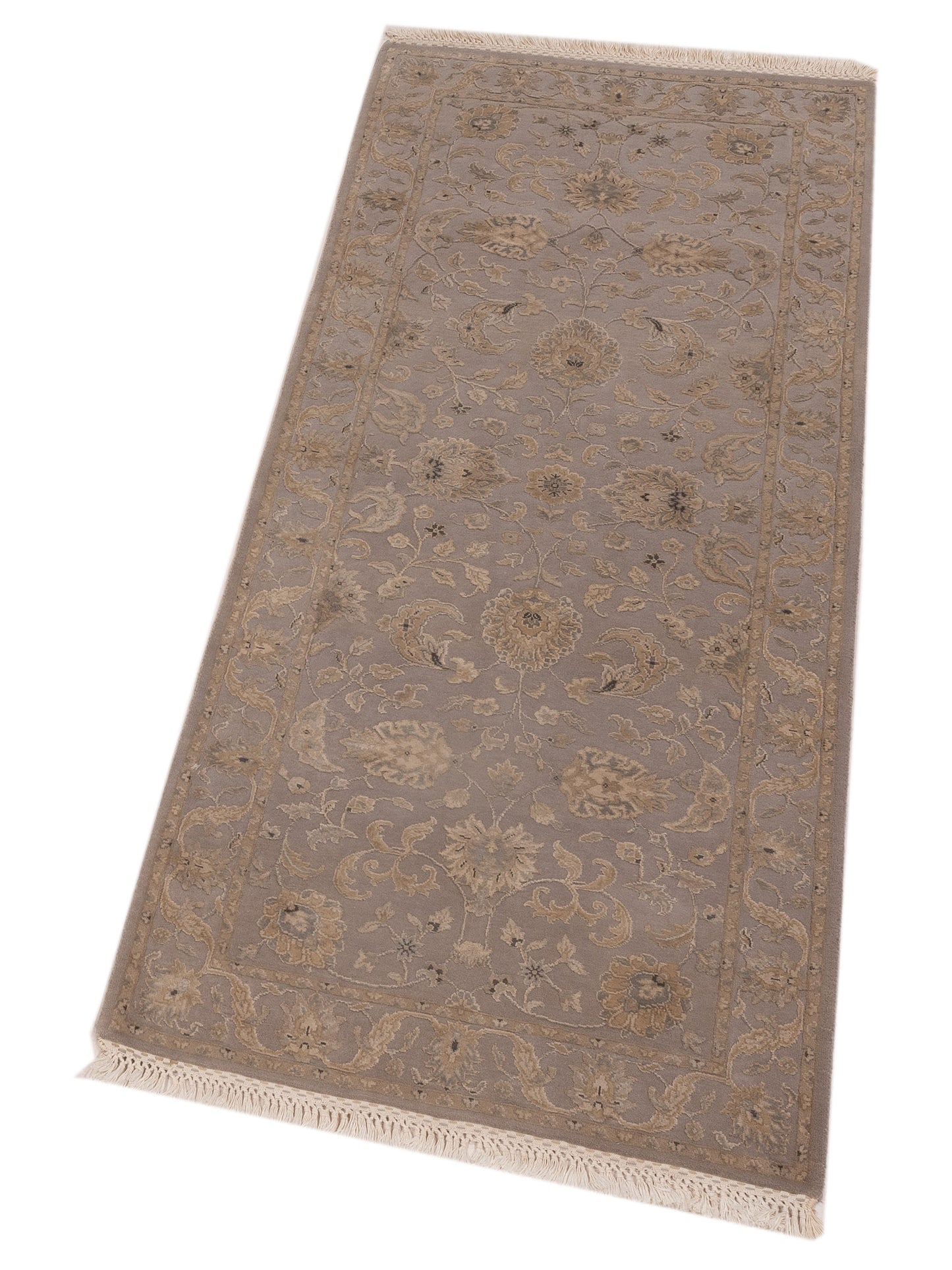 Imperial Silk 127247 Gray Gray 2.7x6 Hand Knotted Rug