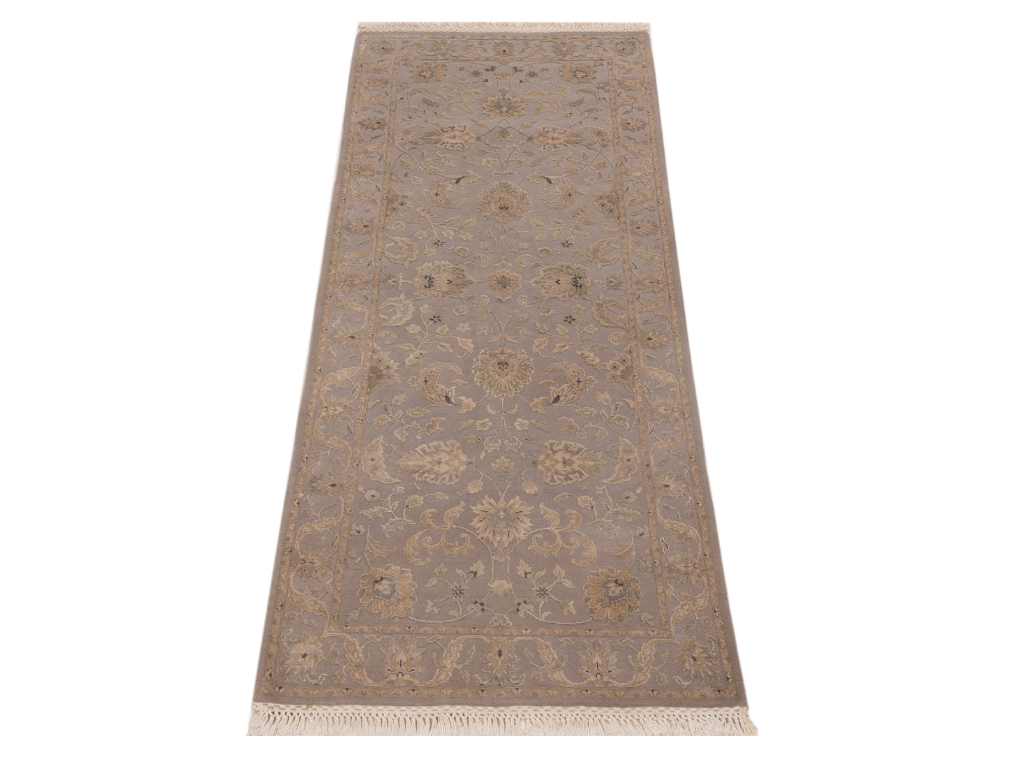 Imperial Silk 127247 Gray Gray 2.7x6 Hand Knotted Rug