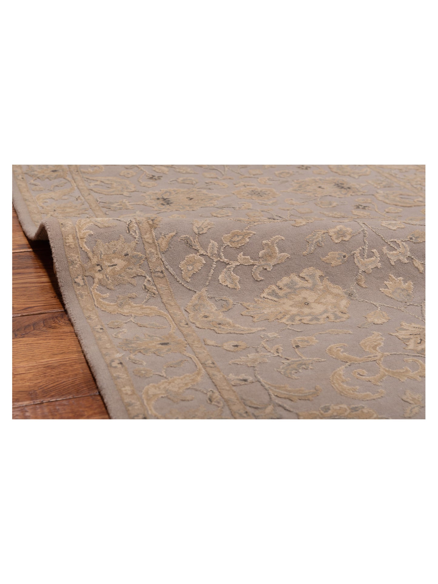 Imperial Silk 127247 Gray Gray 2.7x6 Hand Knotted Rug