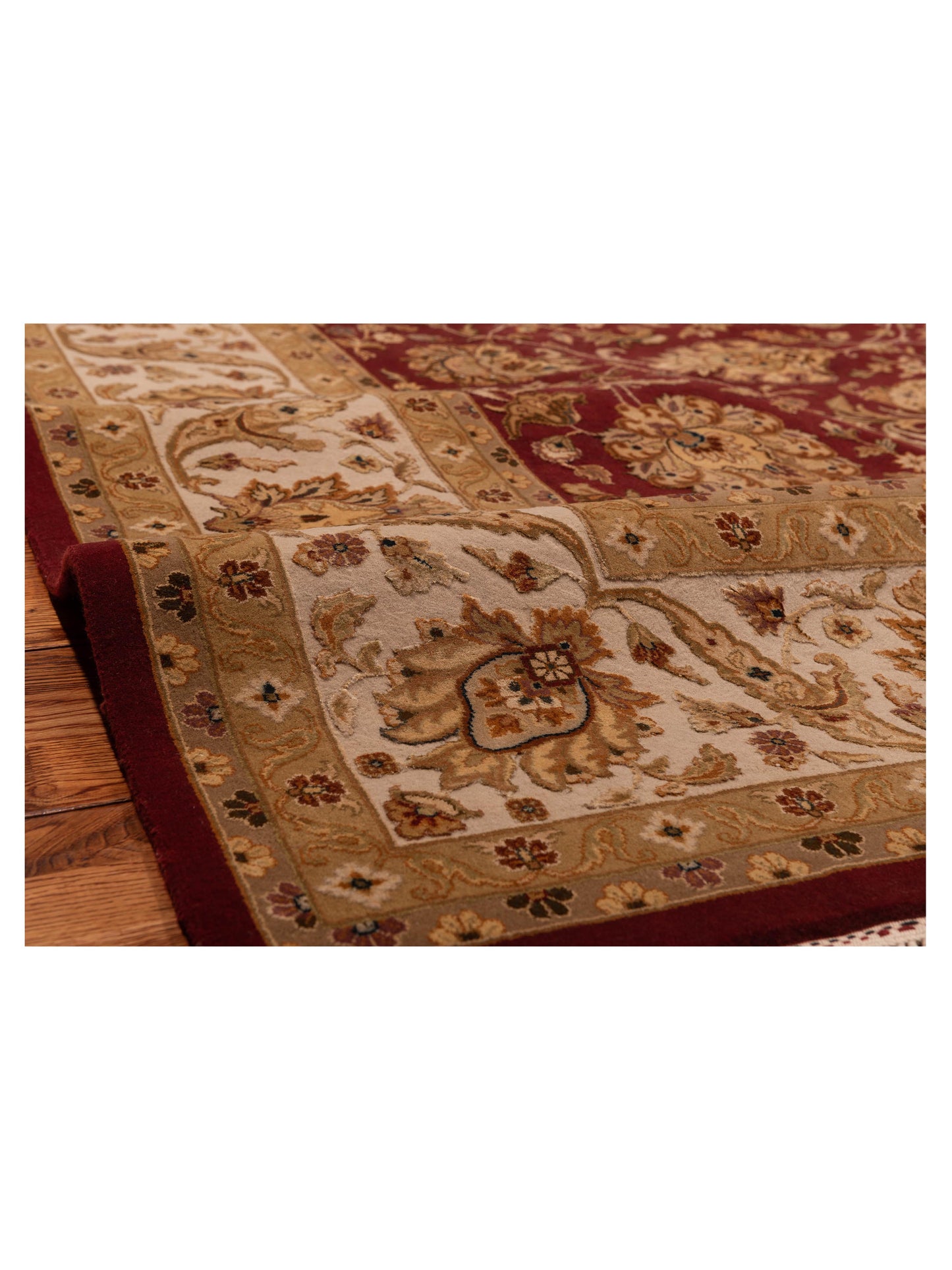 Imperial Silk 127277 Red Ivory 9x12.1 Hand Knotted Rug