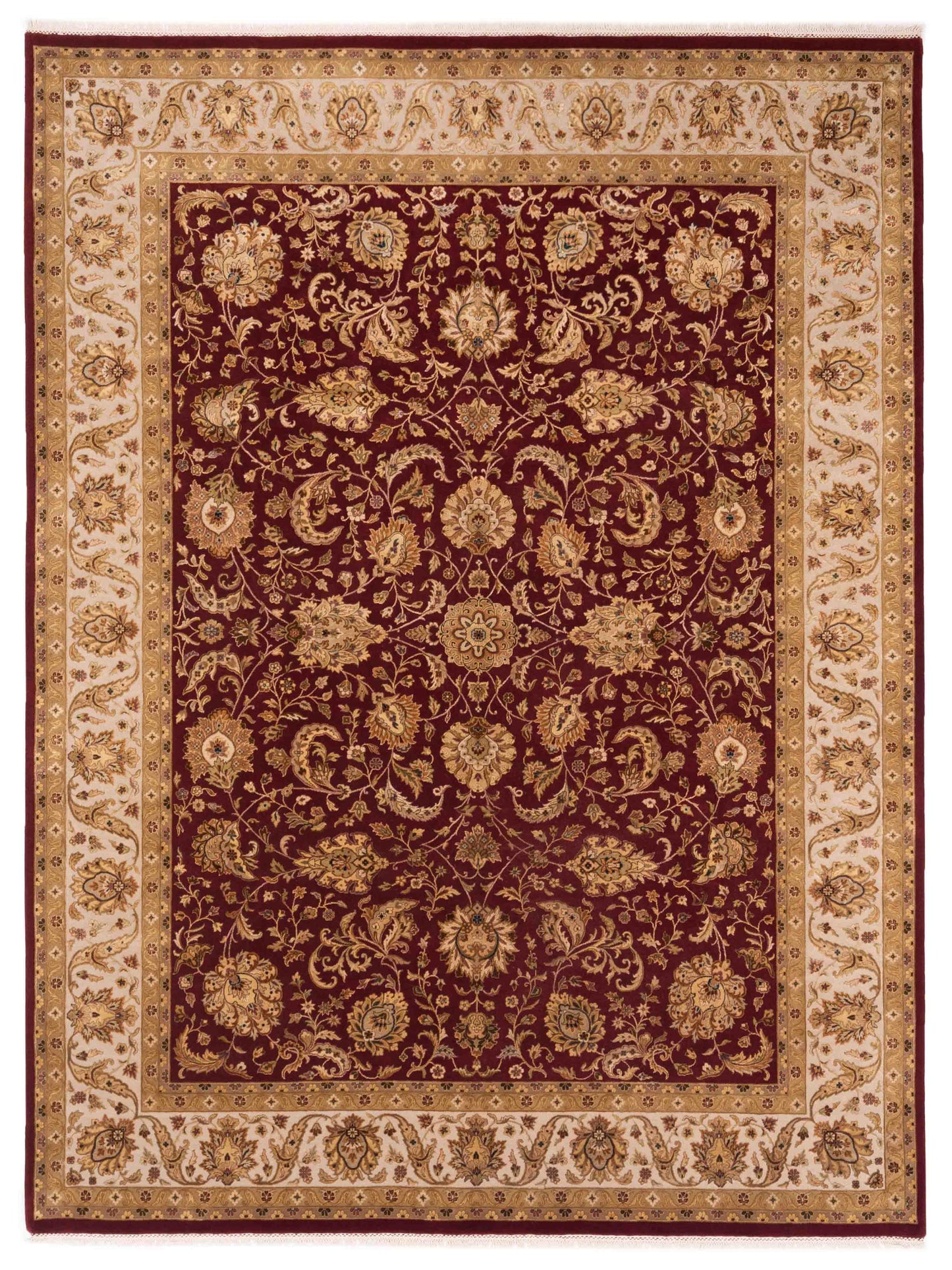 Rajpur Imperial Silk Red Ivory Traditional