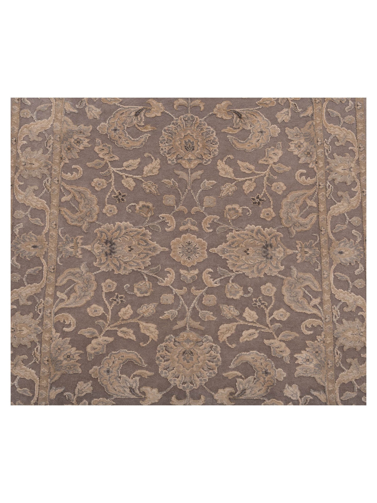 Imperial Silk 127303 Gray Gray 2.7x8.1 Hand Knotted Rug