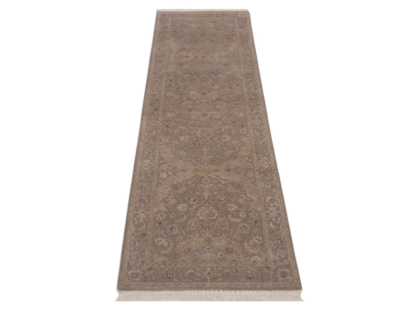 Imperial Silk 127346 Gray Gray 2.7x8 Hand Knotted Rug