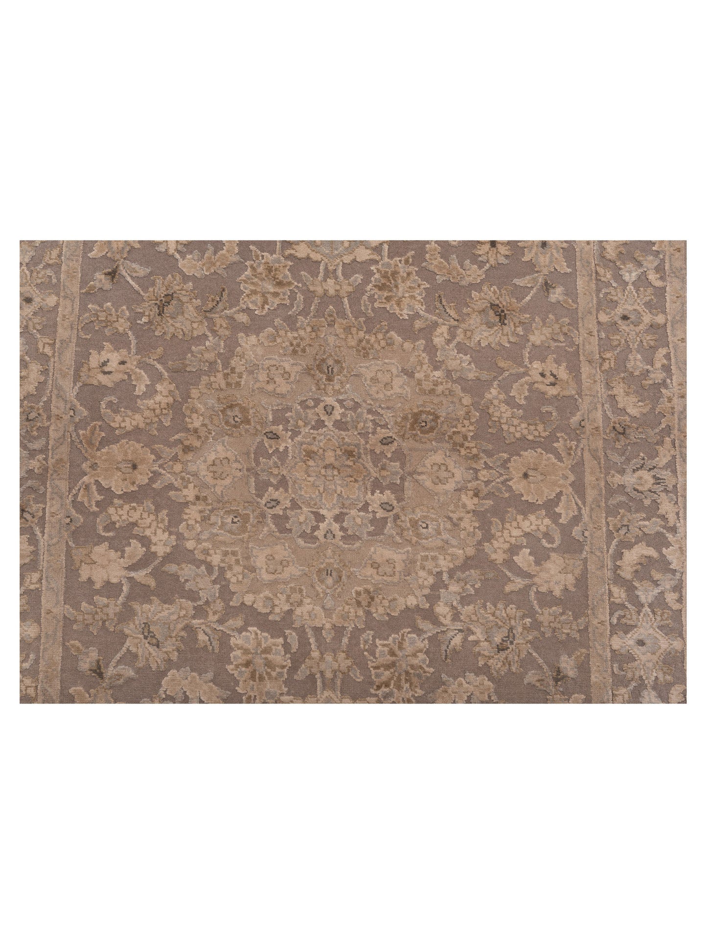 Imperial Silk 127346 Gray Gray 2.7x8 Hand Knotted Rug