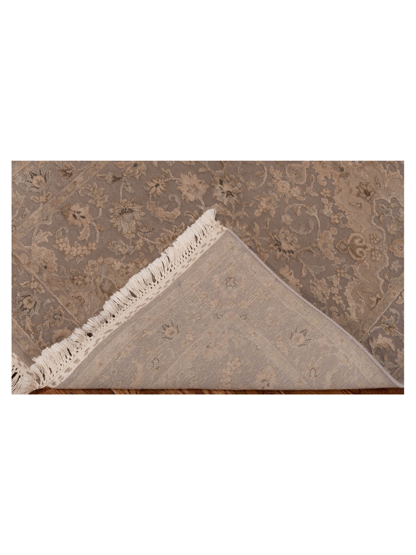 Imperial Silk 127346 Gray Gray 2.7x8 Hand Knotted Rug