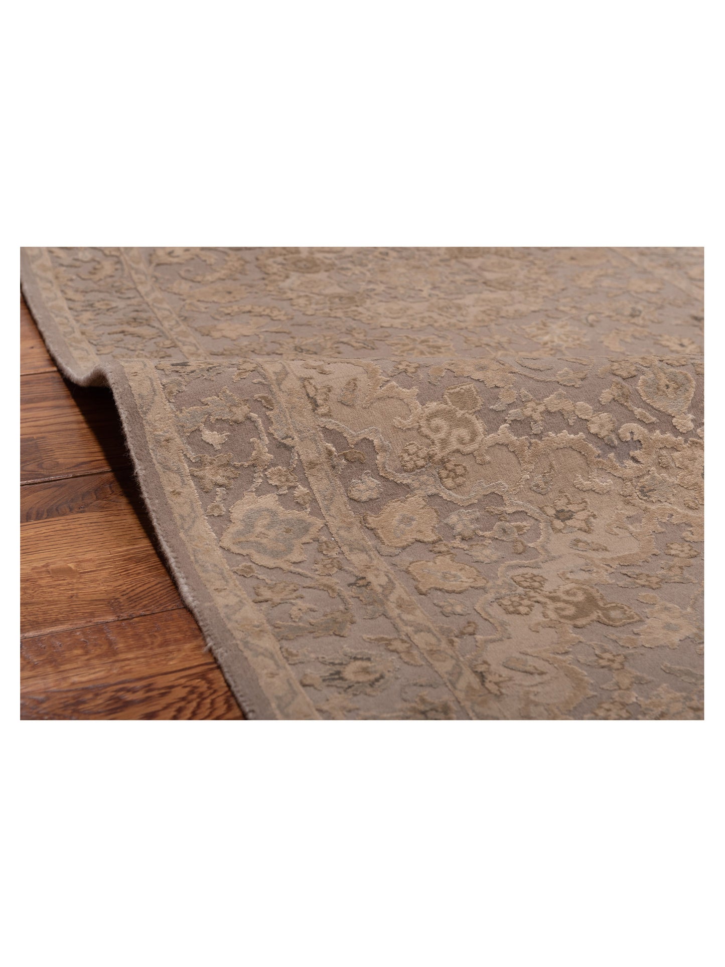 Imperial Silk 127346 Gray Gray 2.7x8 Hand Knotted Rug