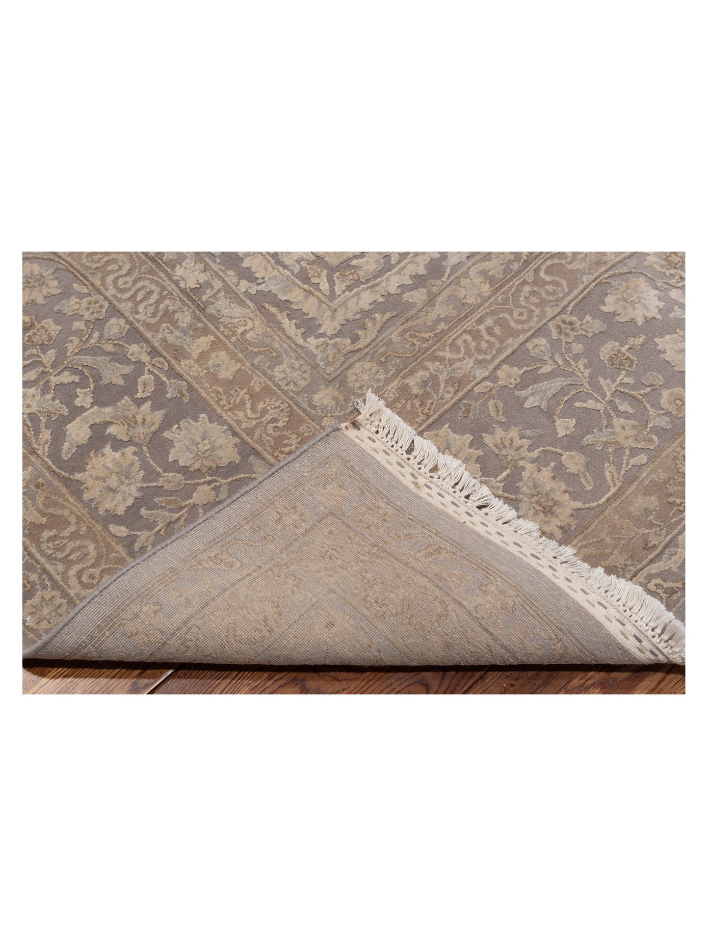 Imperial Silk 127355 Silver 8x9.8 Hand Knotted Rug