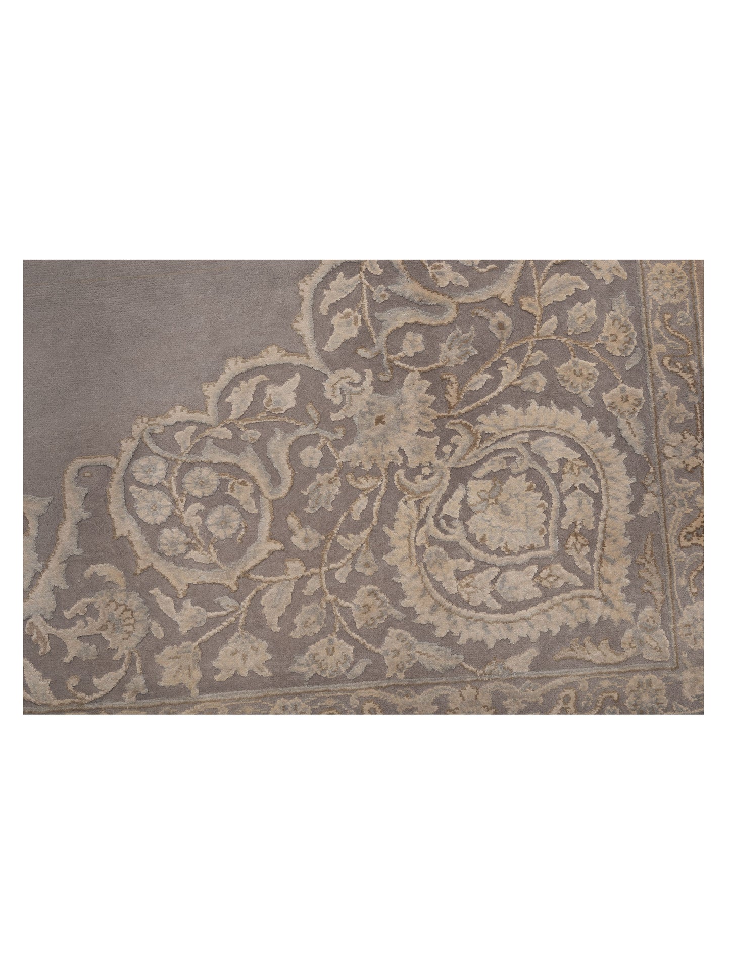 Imperial Silk 127355 Silver 8x9.8 Hand Knotted Rug