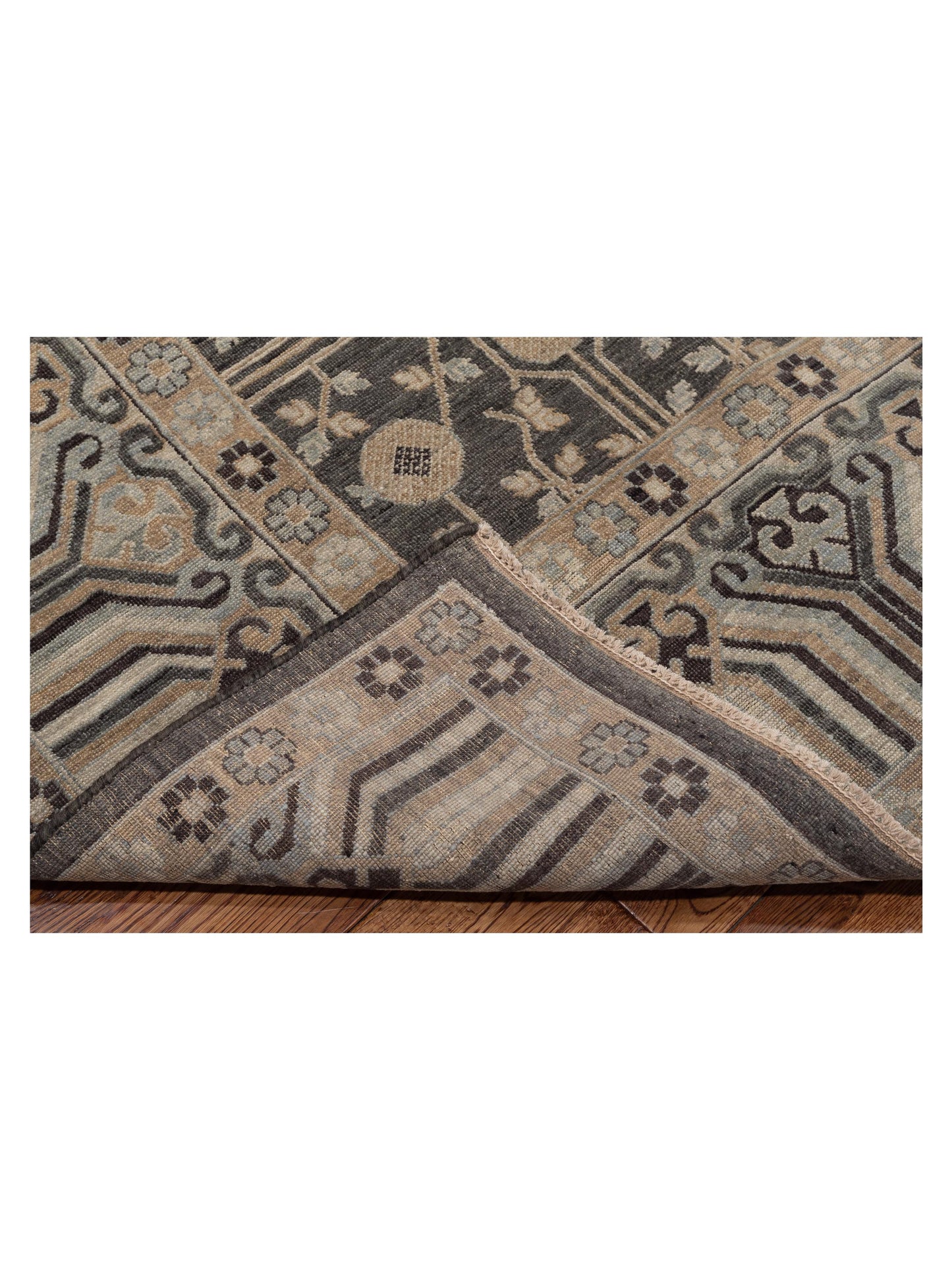 Vintage Revival 127366 Gray Brown 8x9.10 Hand Knotted Rug