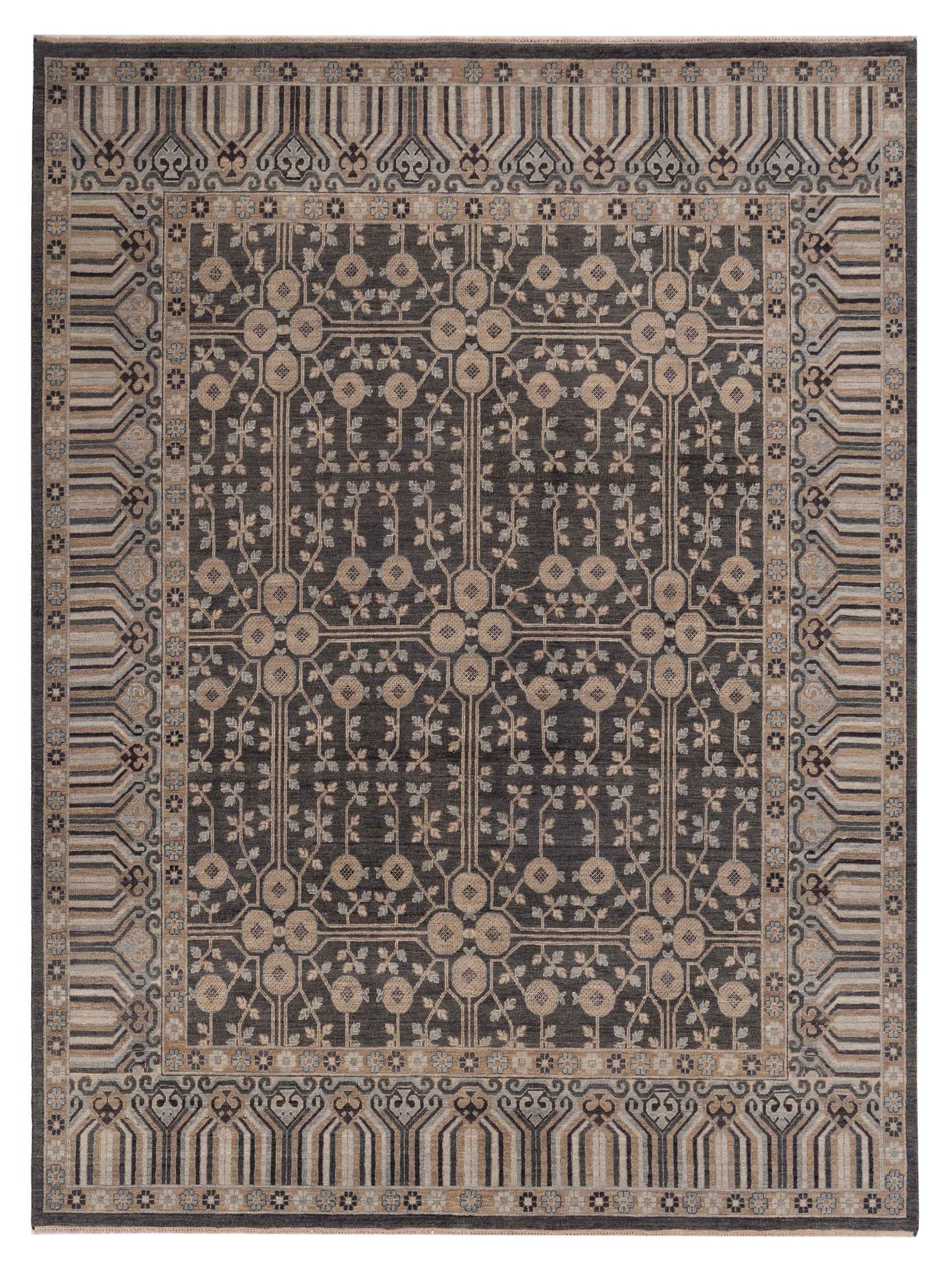 Rajpur Vintage Revival  Gray Brown Traditional