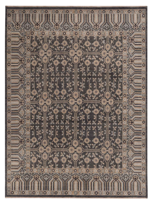 Rajpur Vintage Revival  Gray Brown Traditional