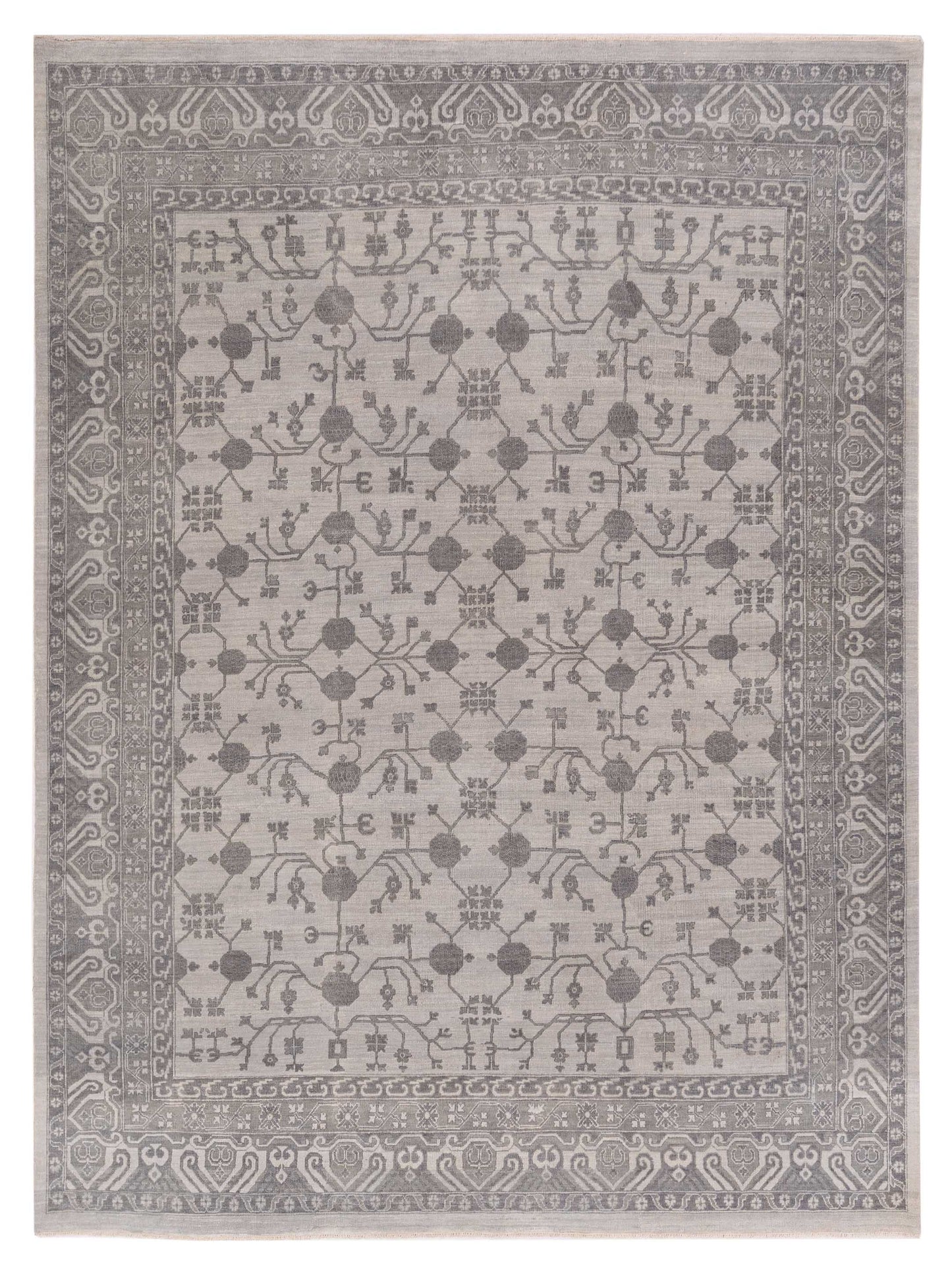 Rajpur Platinum Ivory Gray Traditional