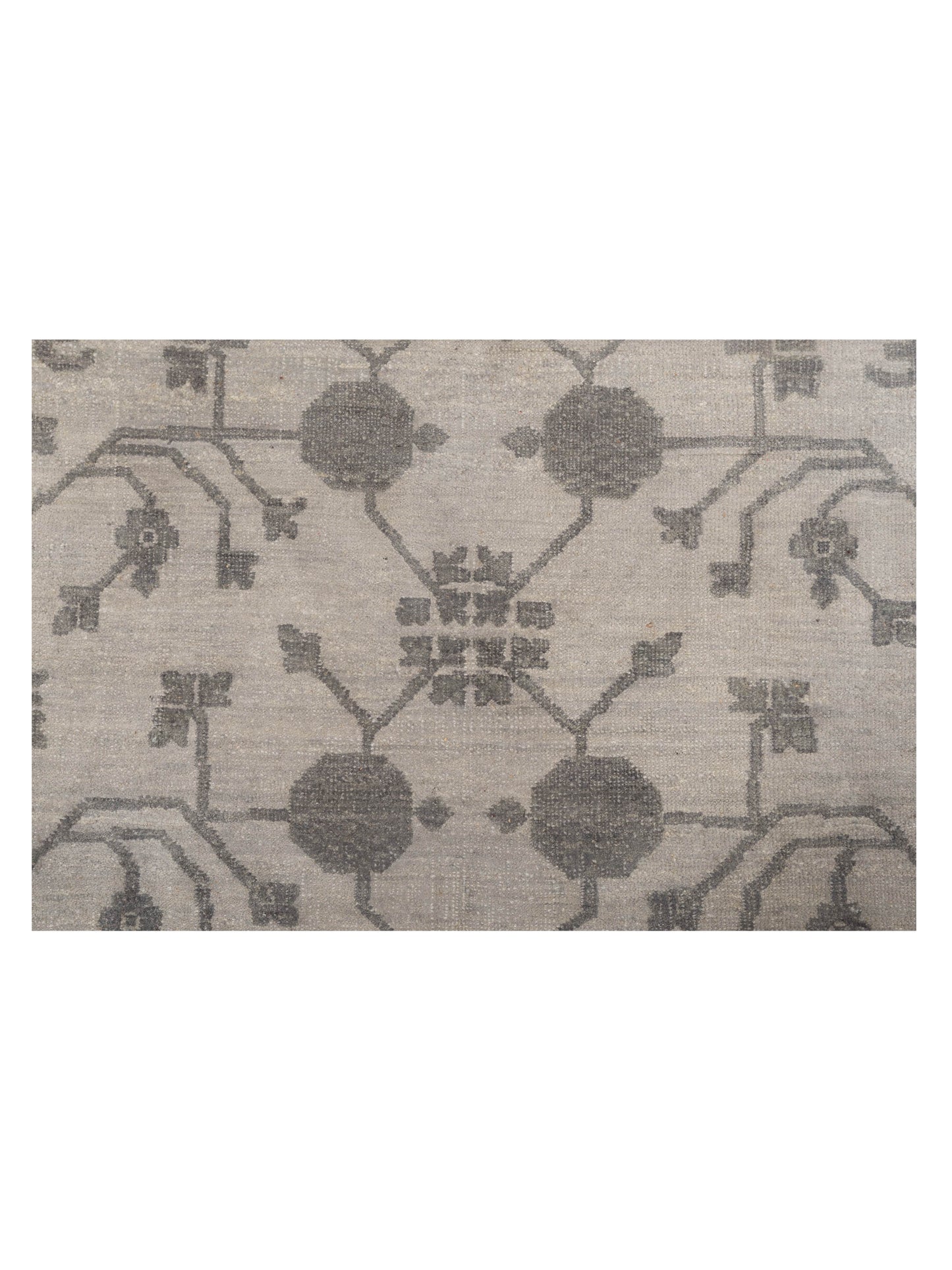 Vintage Revival 127381 Ivory Gray 7.11x9.10 Hand Knotted Rug