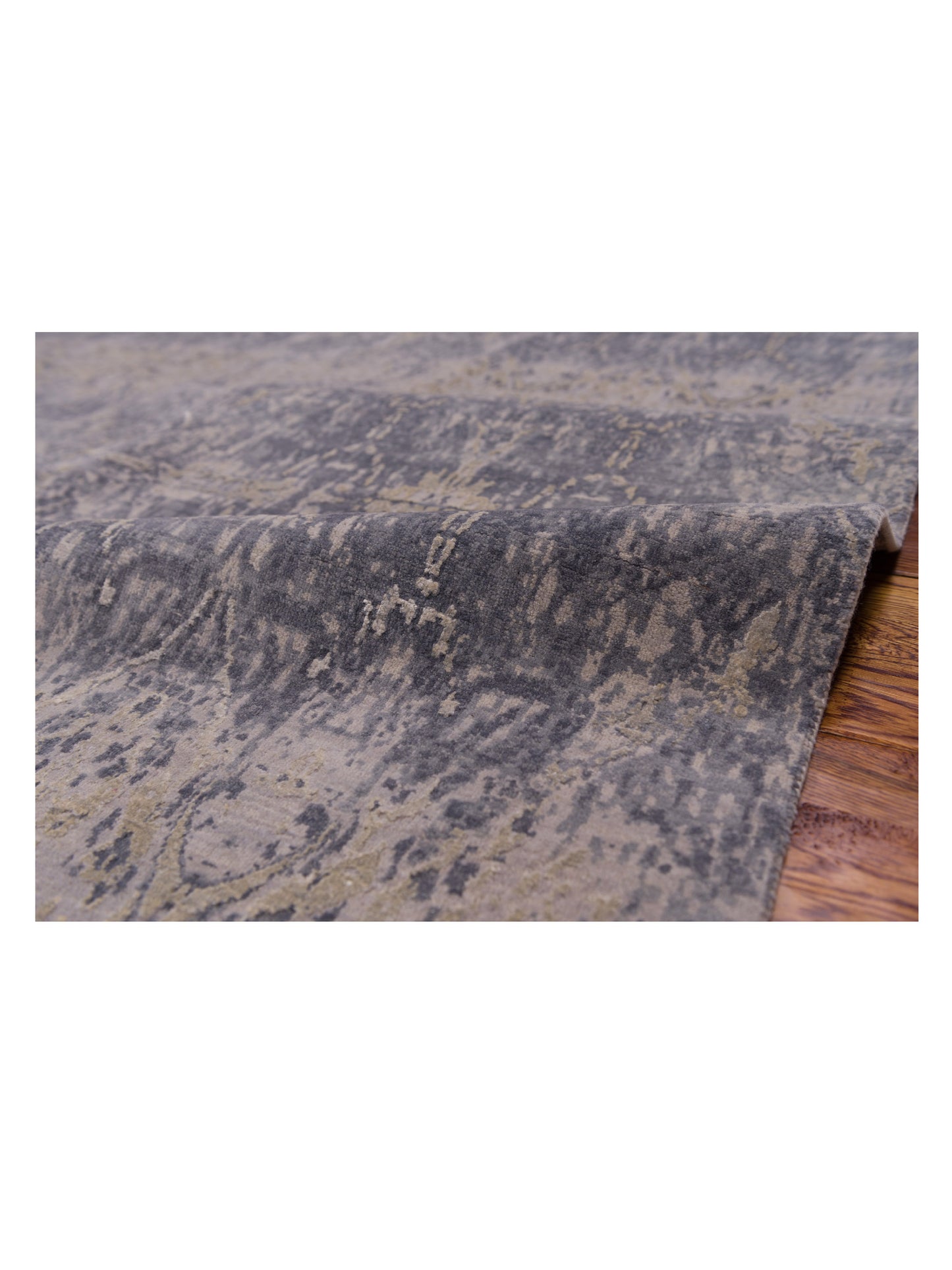 Mastersilk 127404 Gray Gray 9.1x12.2 Hand Knotted Rug
