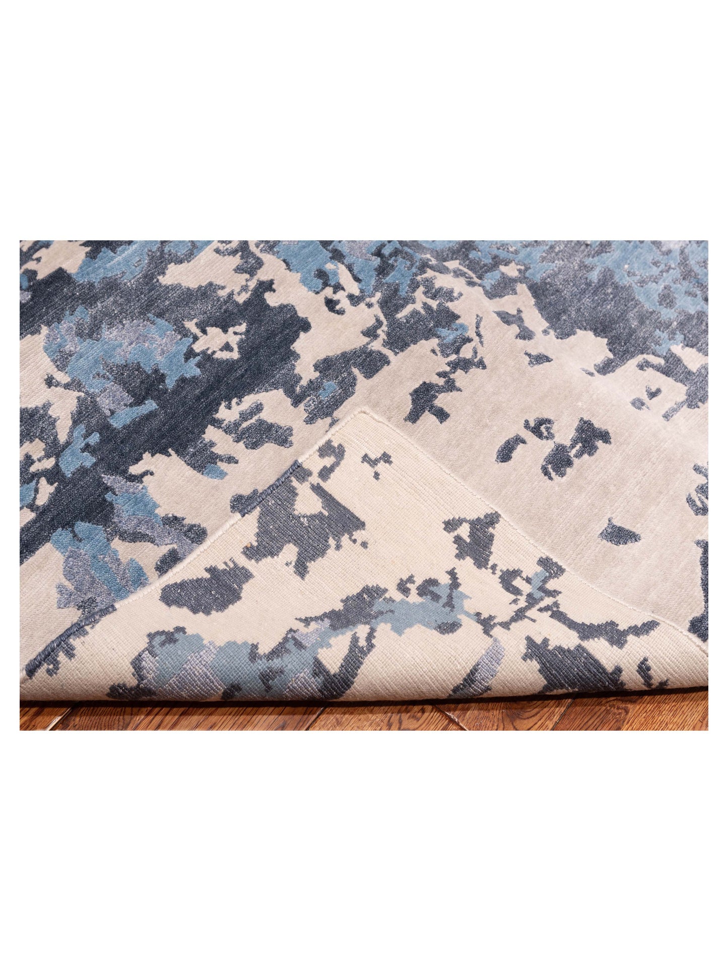 Tibetino 127454 Blue Gray 9x12.2 Hand Knotted Rug