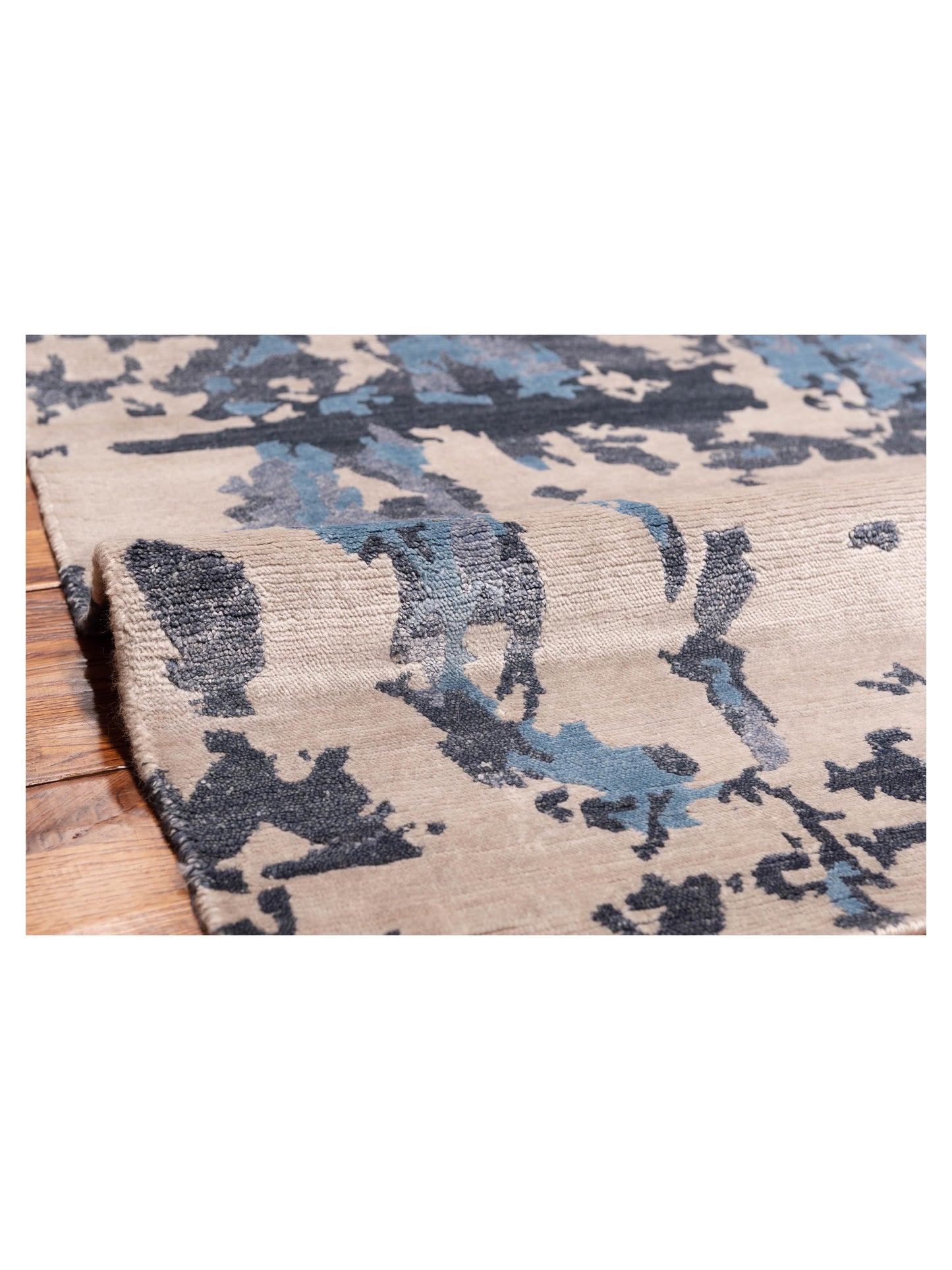 Tibetino 127454 Blue Gray 9x12.2 Hand Knotted Rug