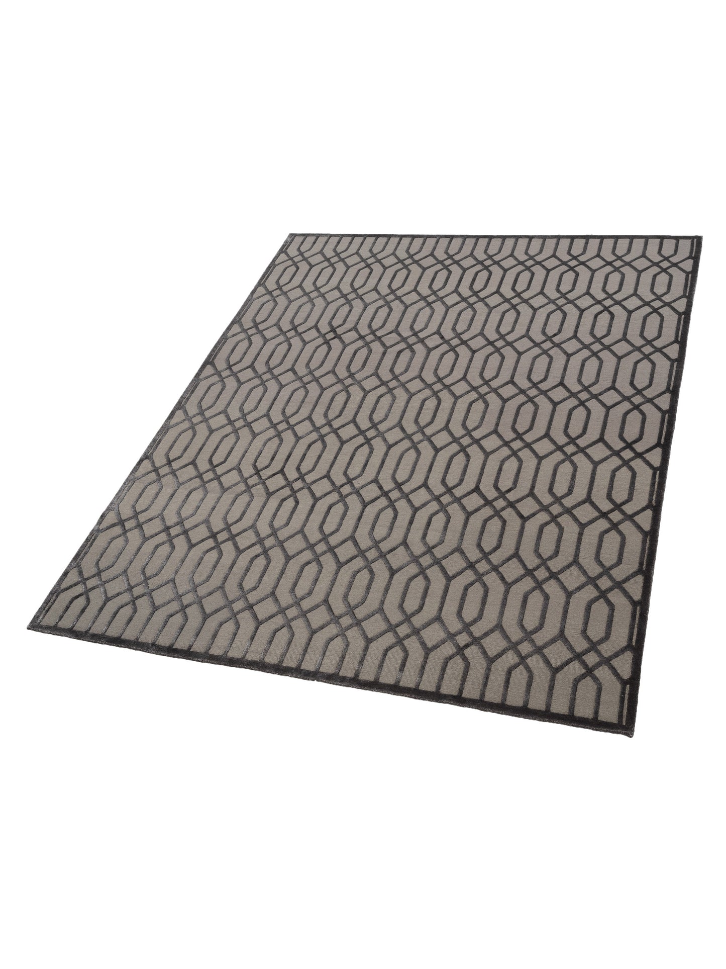 Tibetino 127472 Silver Charcoal 8.1x10 Hand Knotted Rug