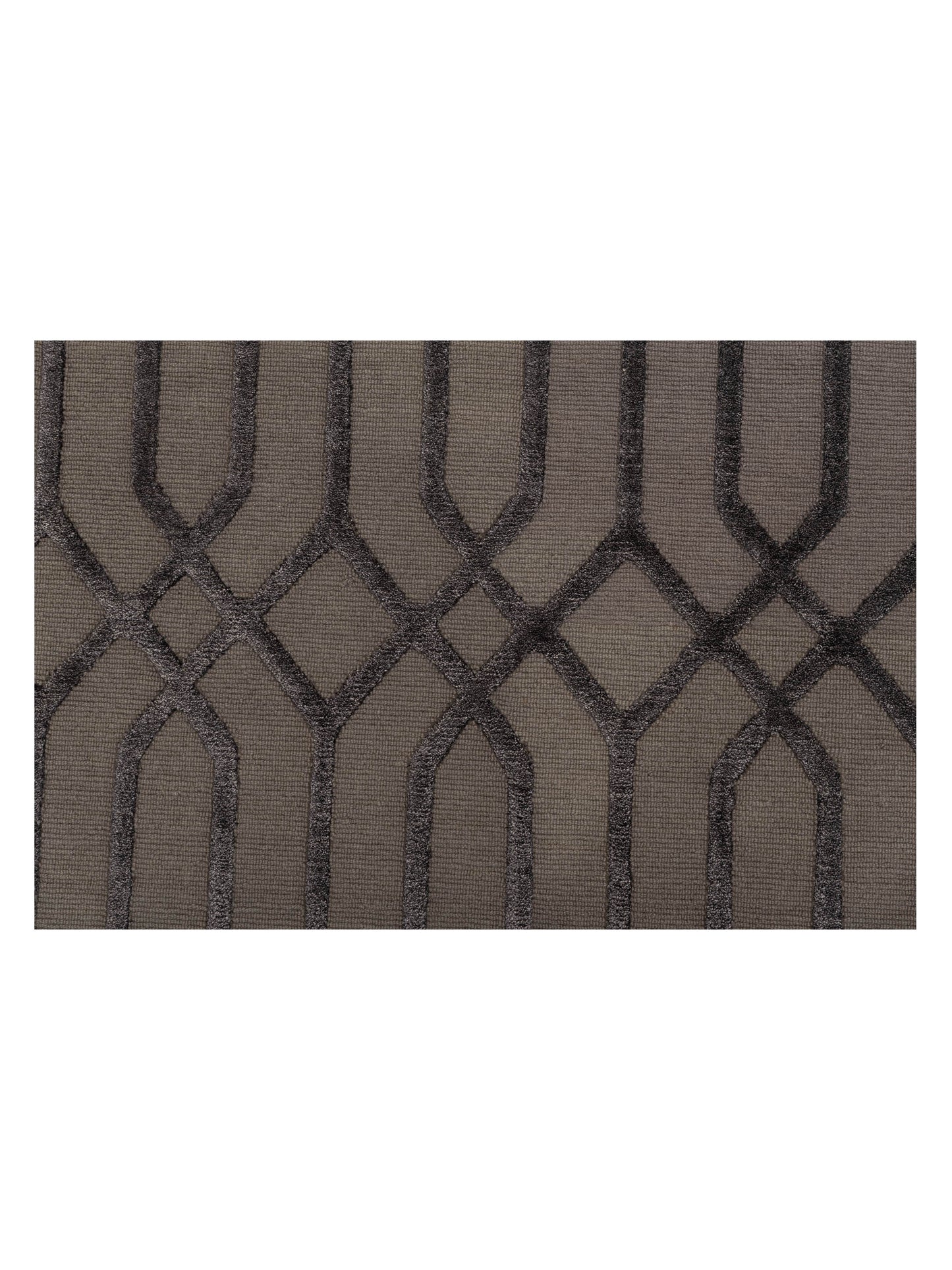 Tibetino 127472 Silver Charcoal 8.1x10 Hand Knotted Rug