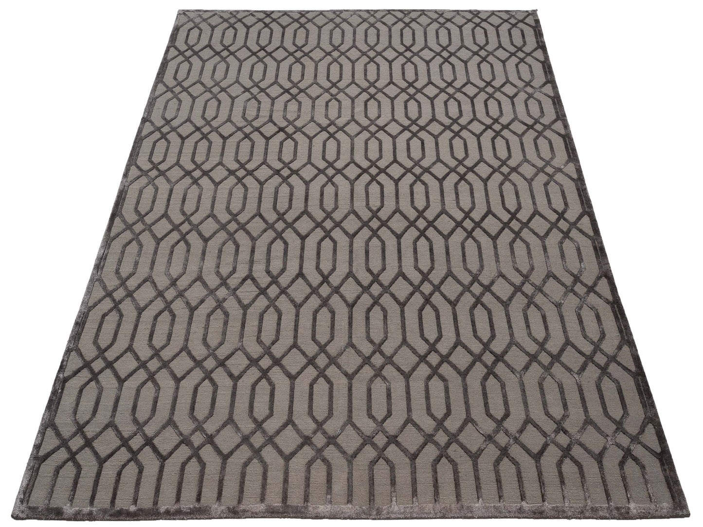 Tibetino 127475 Charcoal 8.2x9.10 Hand Knotted Rug