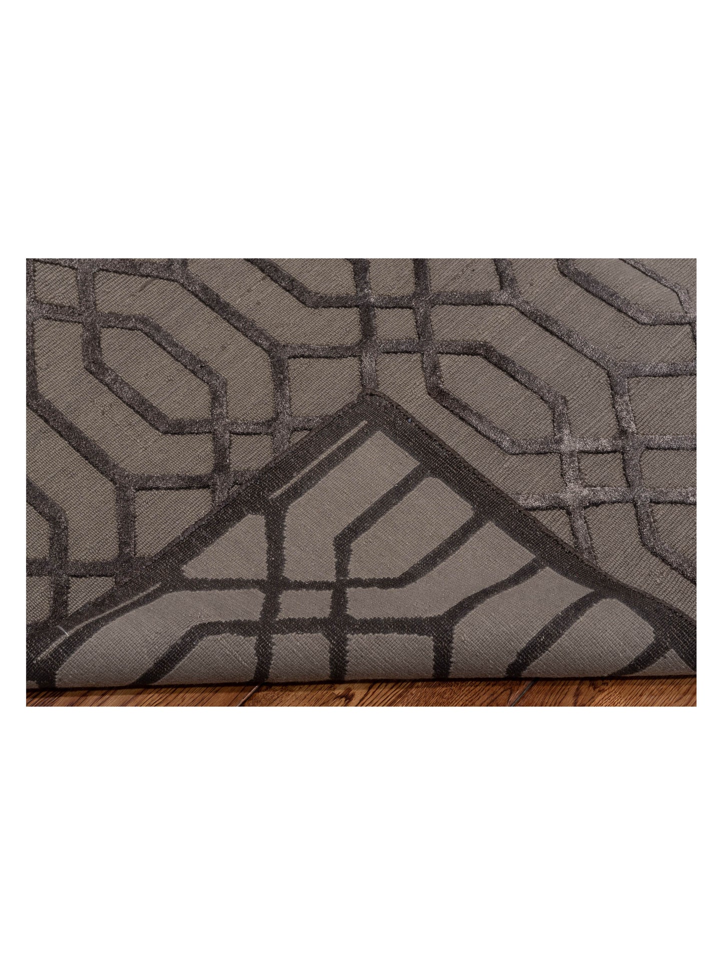 Tibetino 127475 Charcoal 8.2x9.10 Hand Knotted Rug