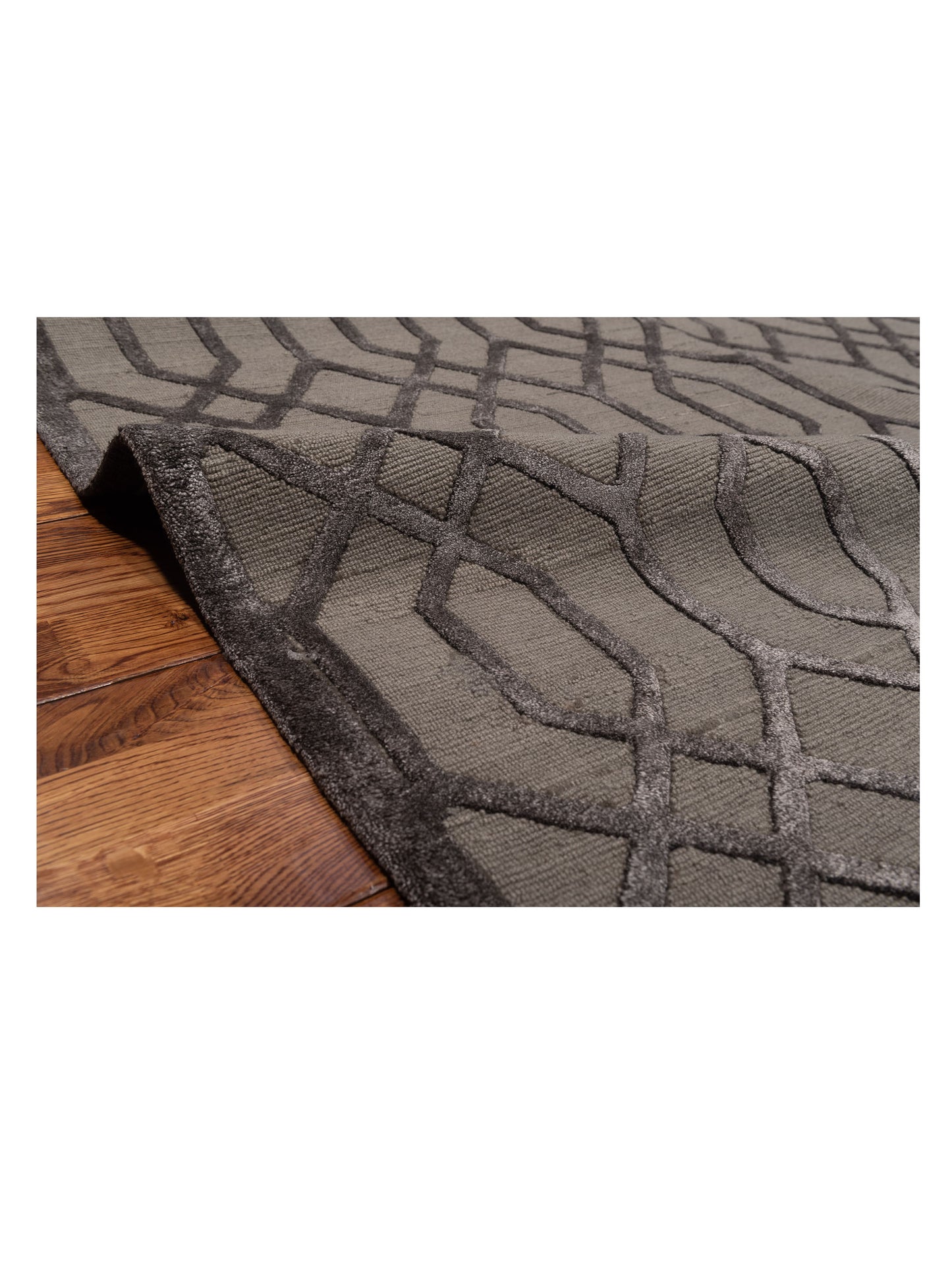 Tibetino 127475 Charcoal 8.2x9.10 Hand Knotted Rug