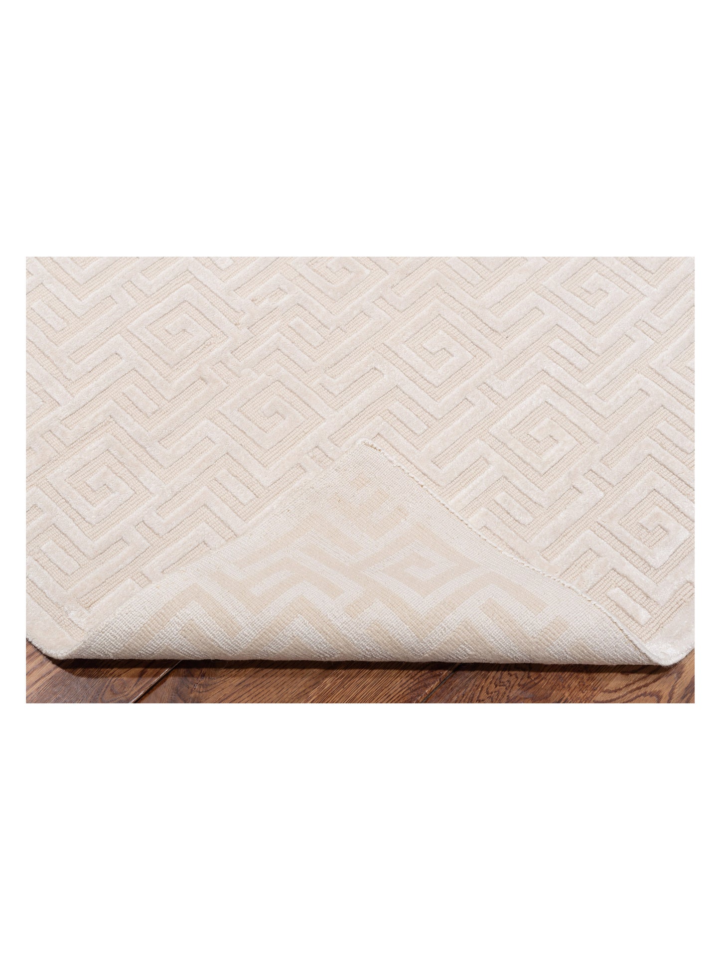 Tibetino 127486 Beige Ivory 8.1x9.10 Hand Knotted Rug
