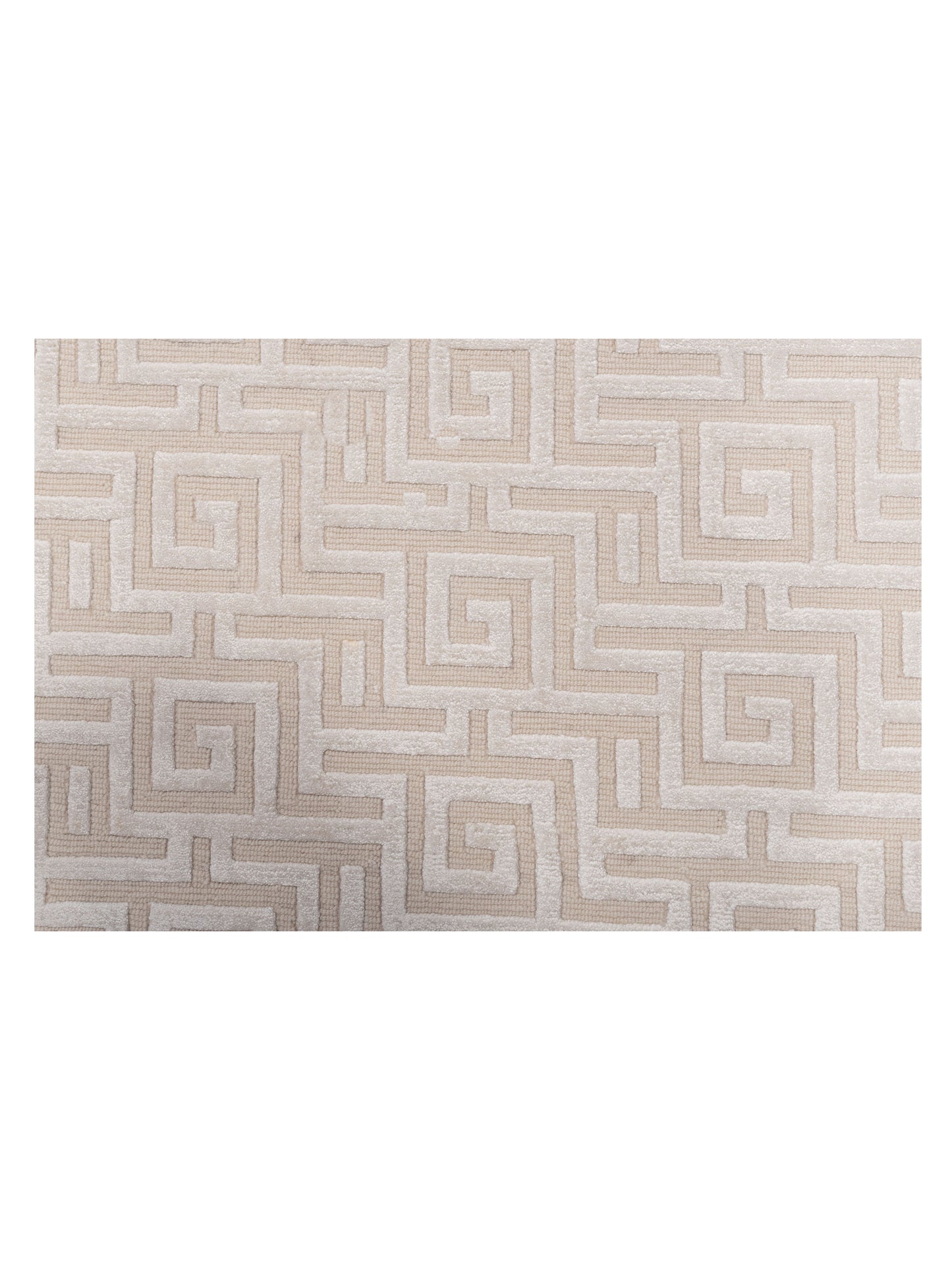 Tibetino 127486 Beige Ivory 8.1x9.10 Hand Knotted Rug